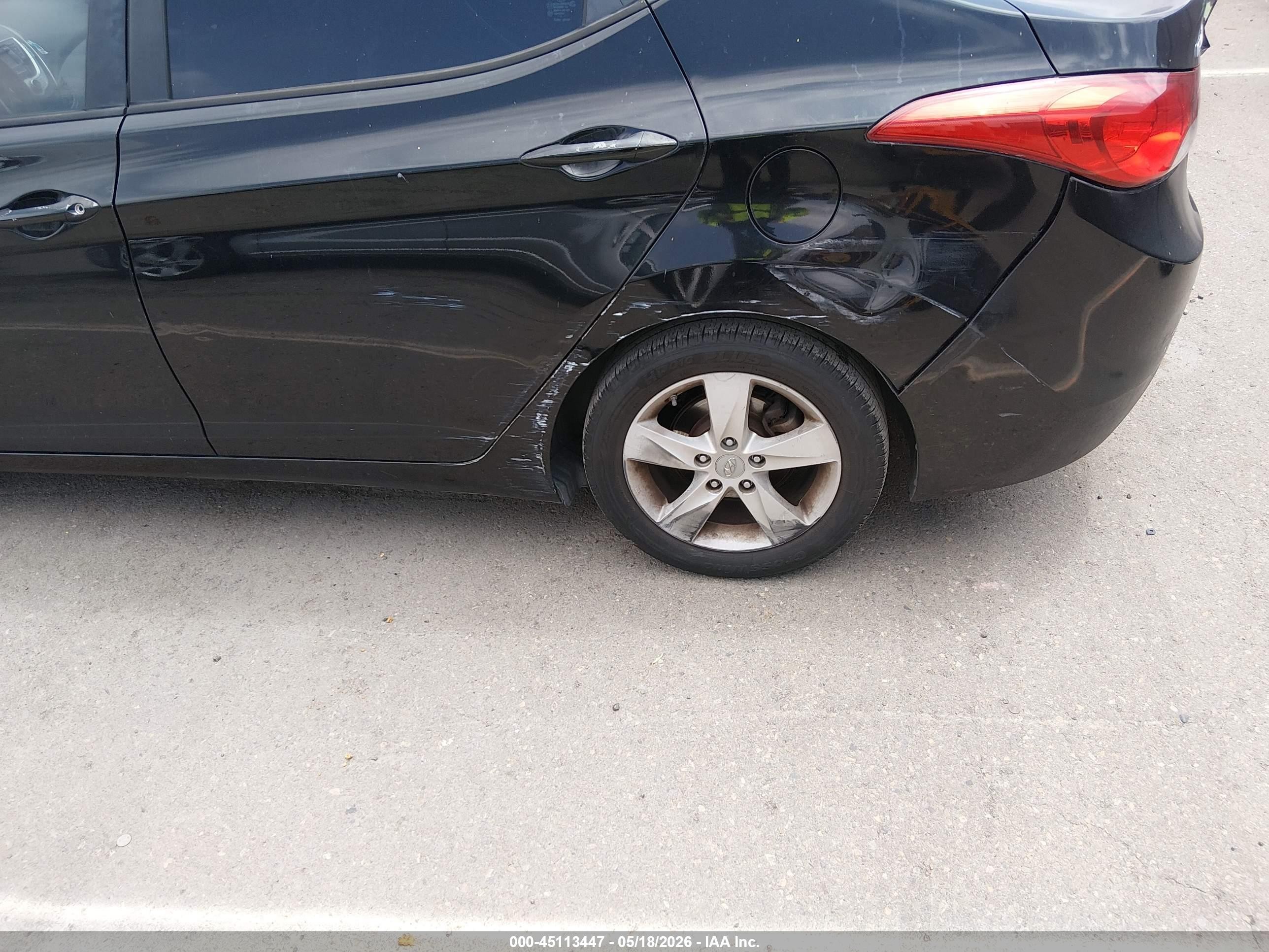 2012 Hyundai Elantra Gls (ulsan Plant) Черный vin: KMHDH4AEXCU293054