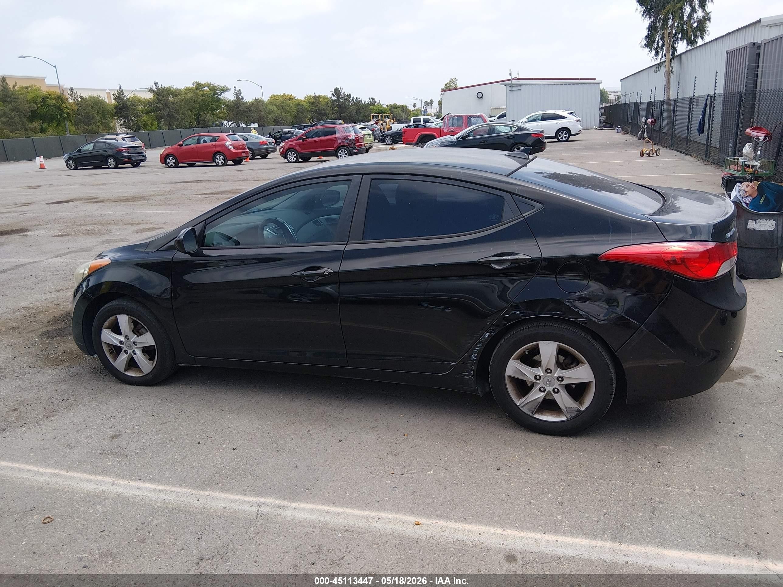 2012 Hyundai Elantra Gls (ulsan Plant) Черный vin: KMHDH4AEXCU293054