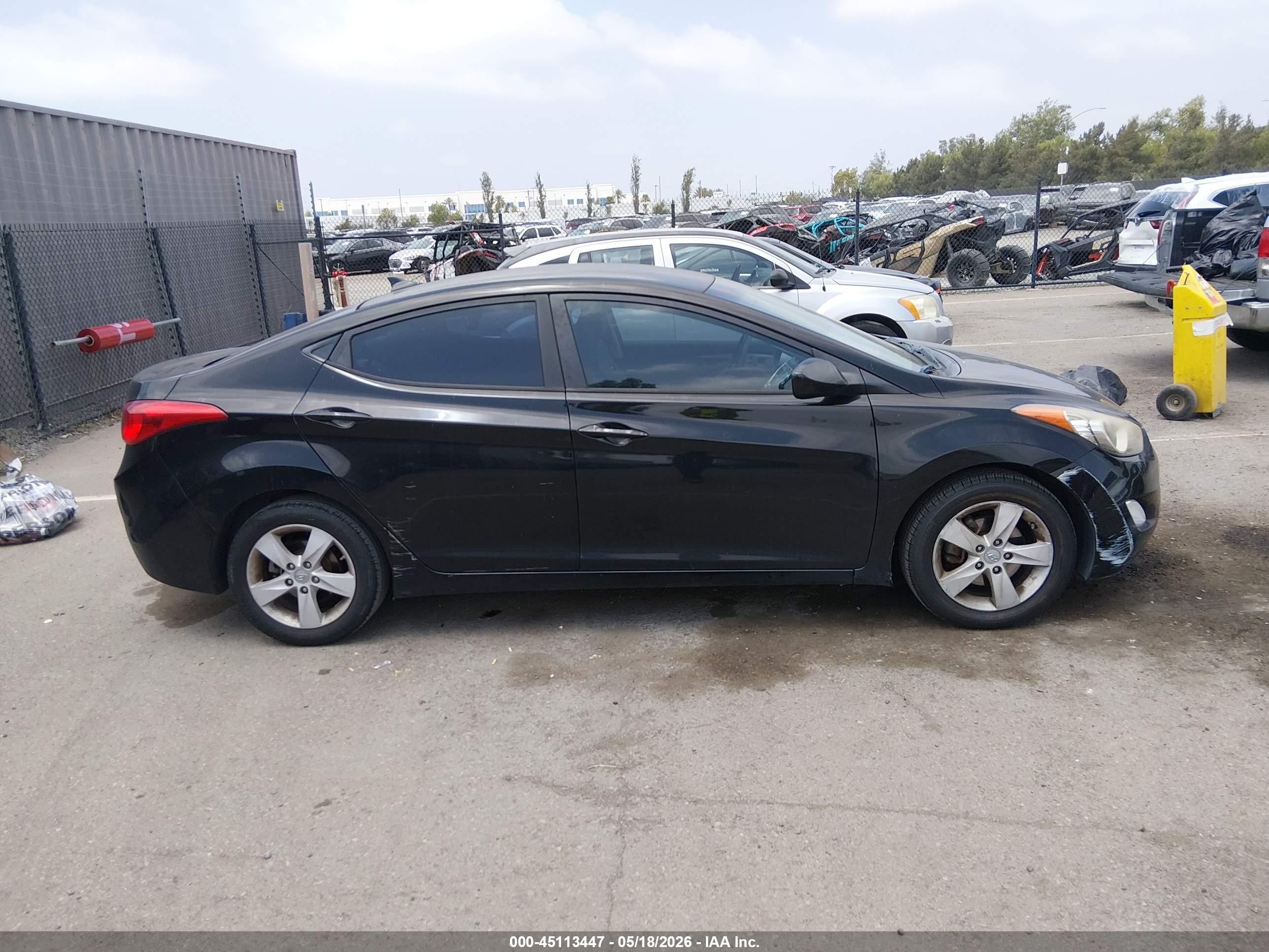 2012 Hyundai Elantra Gls (ulsan Plant) Черный vin: KMHDH4AEXCU293054