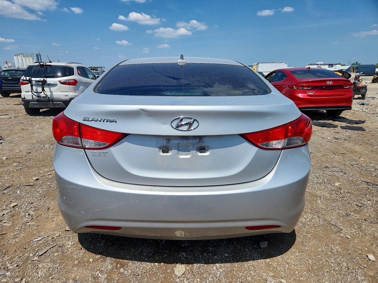 2012 Hyundai Elantra Gls Silver vin: KMHDH4AEXCU298464