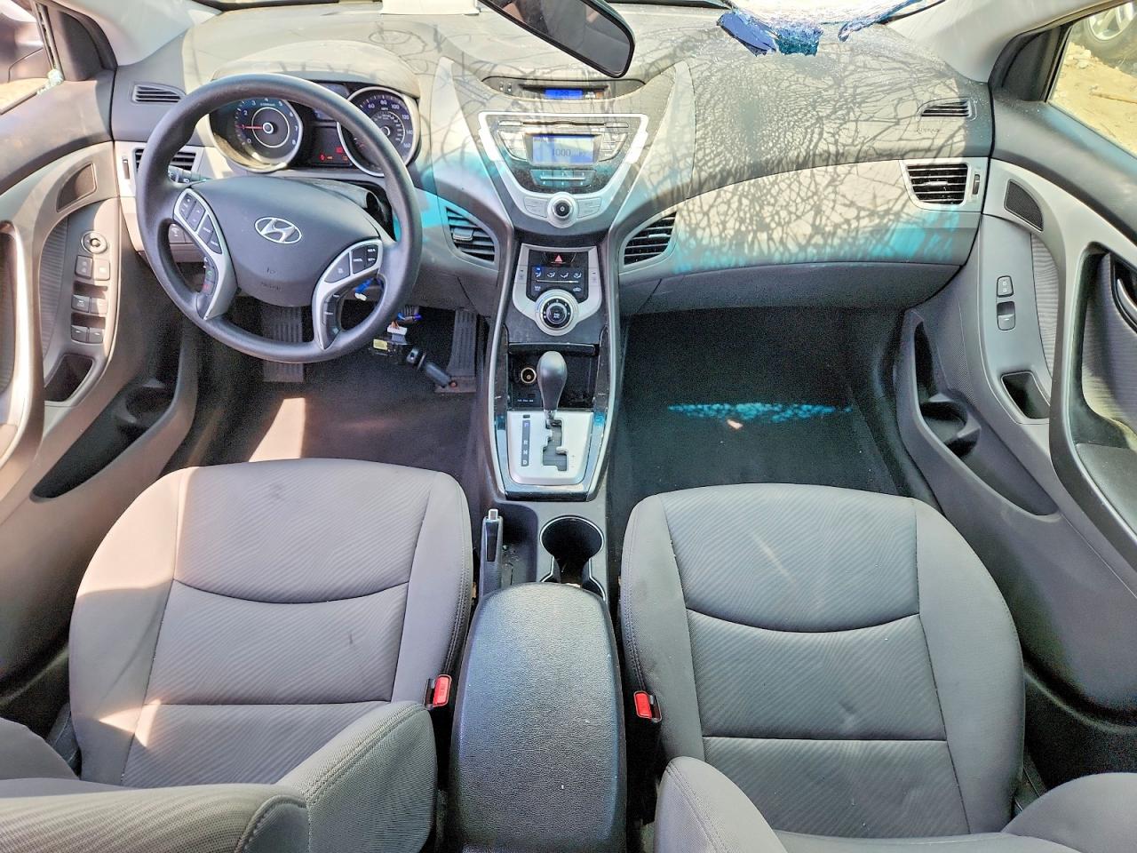 2012 Hyundai Elantra Gls Silver vin: KMHDH4AEXCU298464