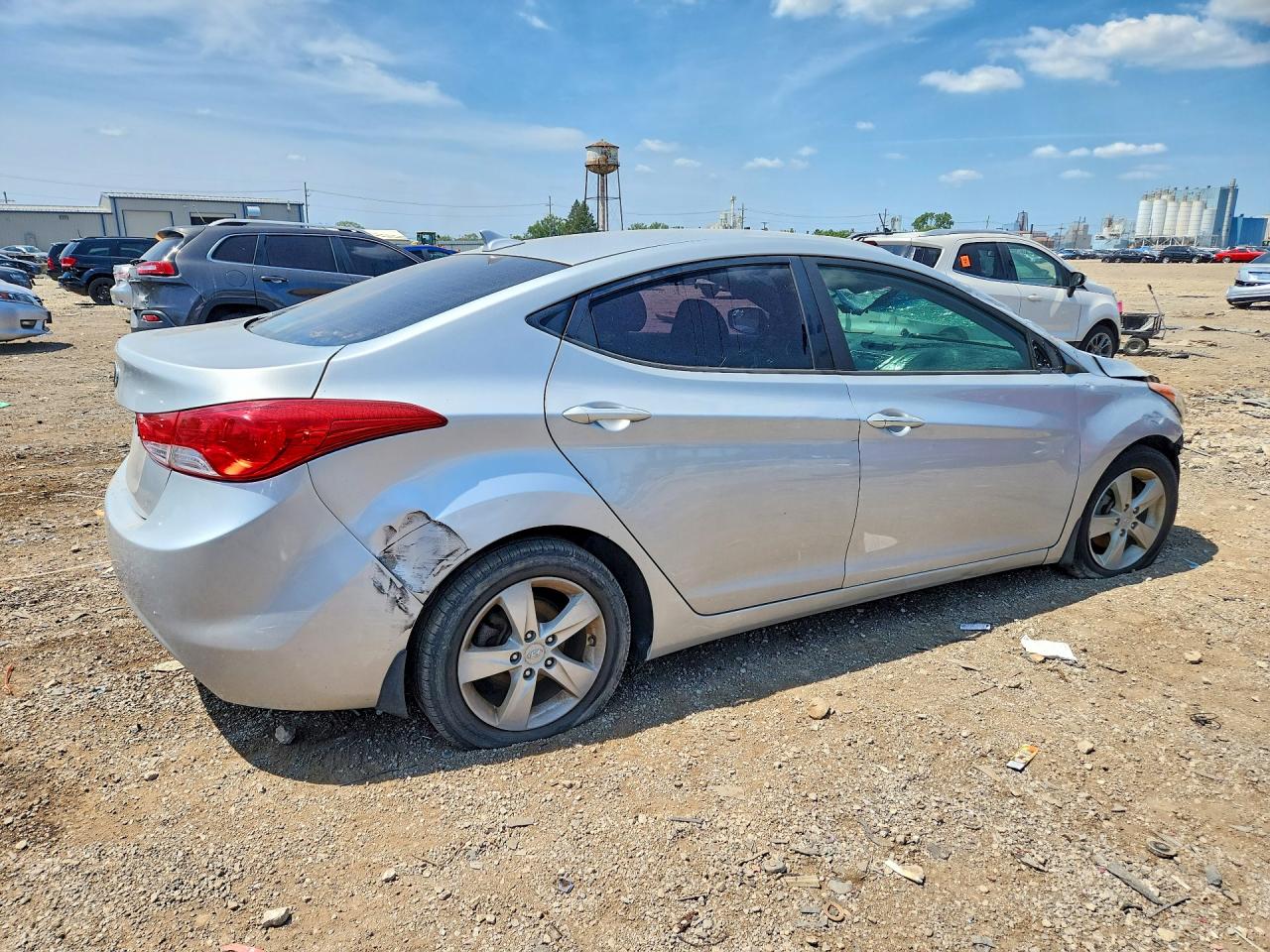 2012 Hyundai Elantra Gls Silver vin: KMHDH4AEXCU298464