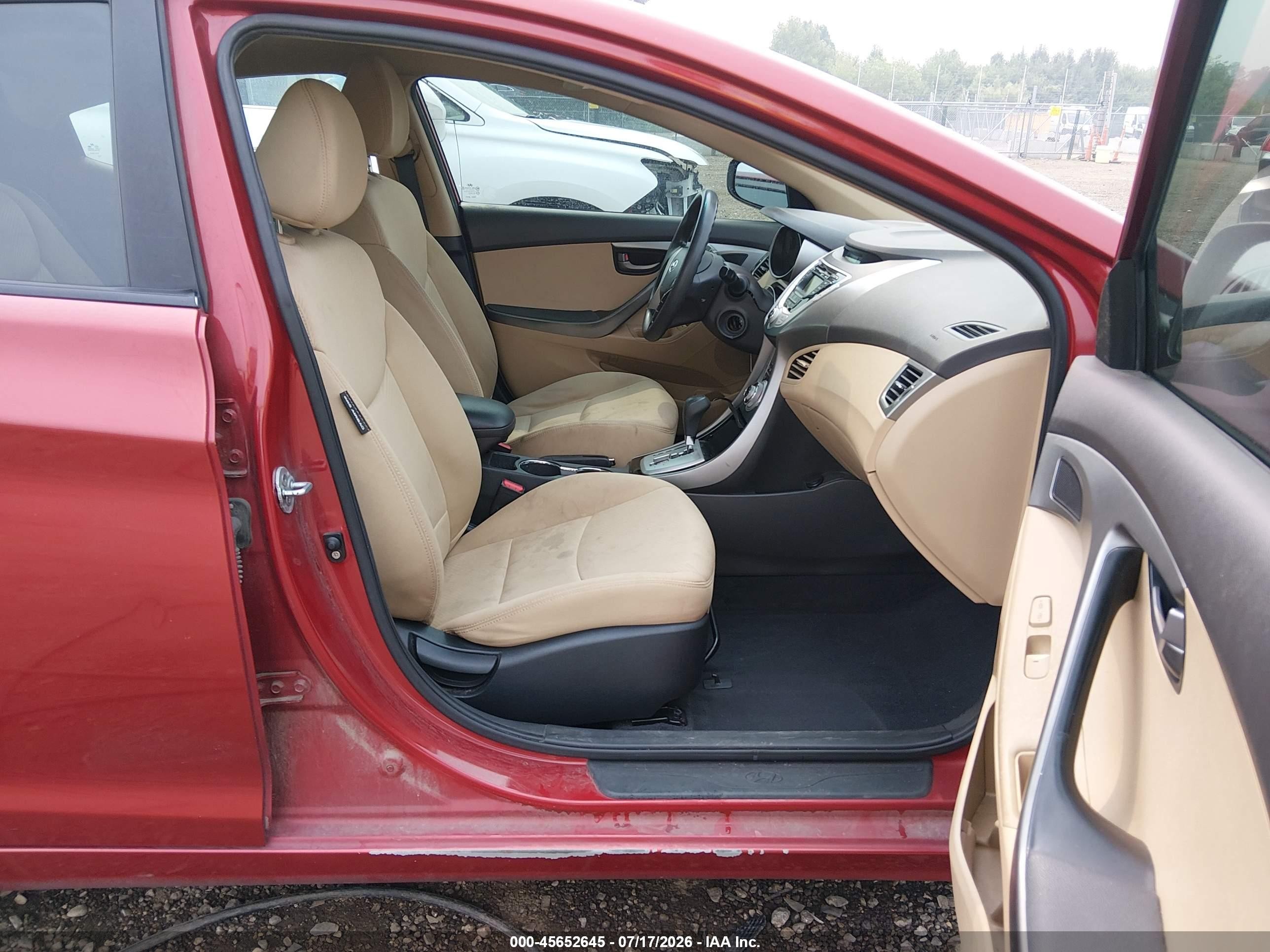 2012 Hyundai Elantra Gls (ulsan Plant) Red vin: KMHDH4AEXCU304358