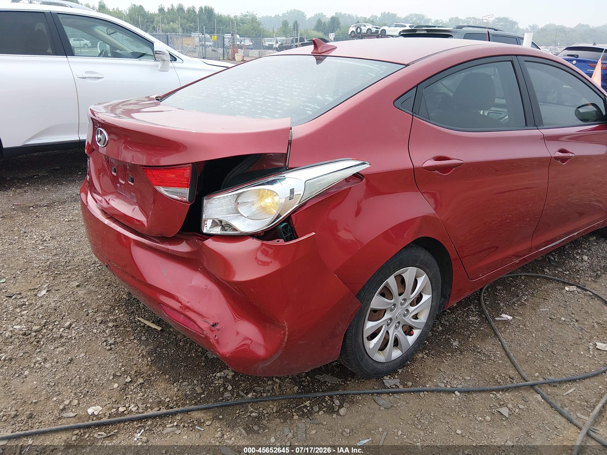 2012 Hyundai Elantra Gls (ulsan Plant) Red vin: KMHDH4AEXCU304358