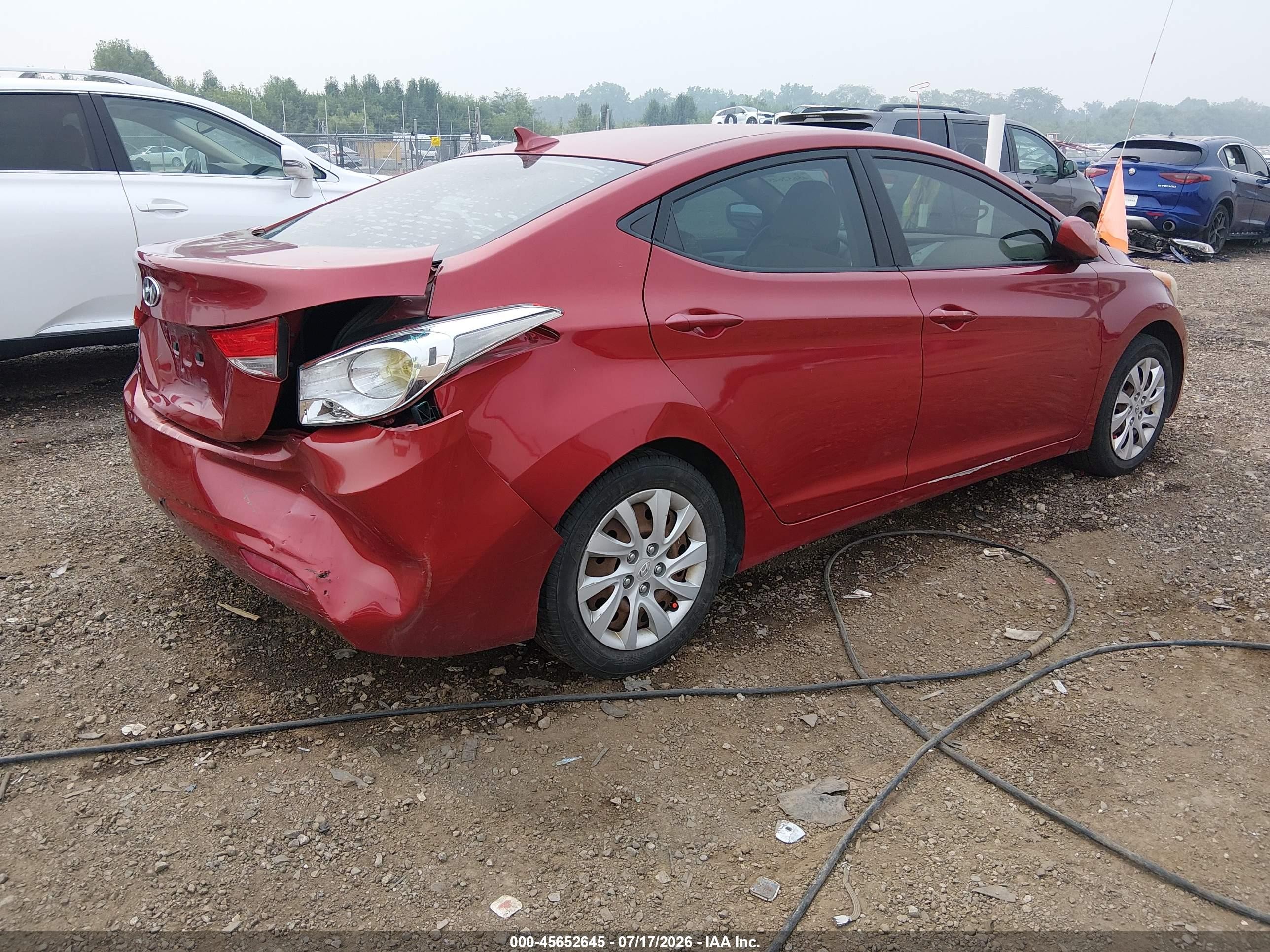2012 Hyundai Elantra Gls (ulsan Plant) Red vin: KMHDH4AEXCU304358