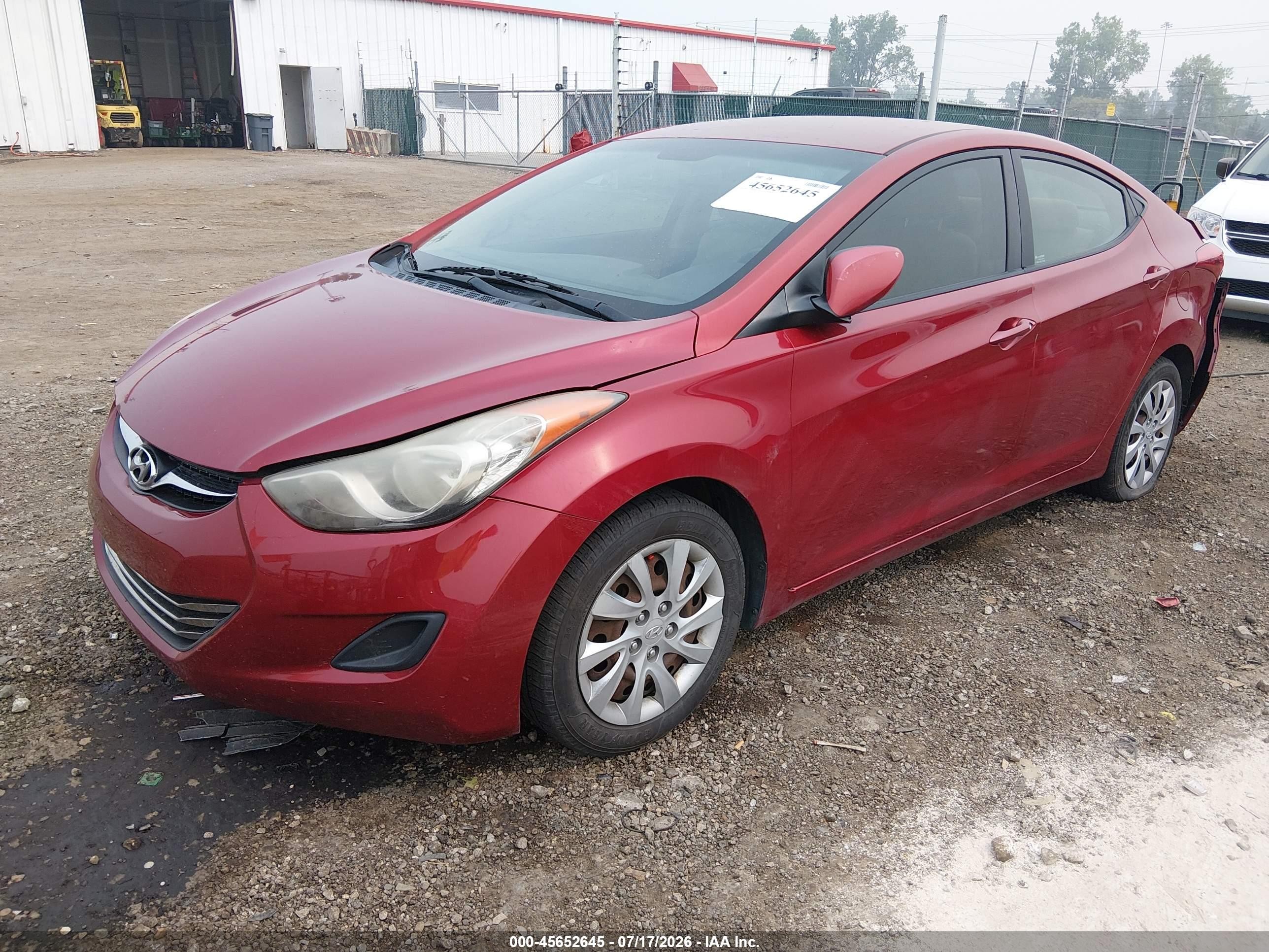 2012 Hyundai Elantra Gls (ulsan Plant) Red vin: KMHDH4AEXCU304358