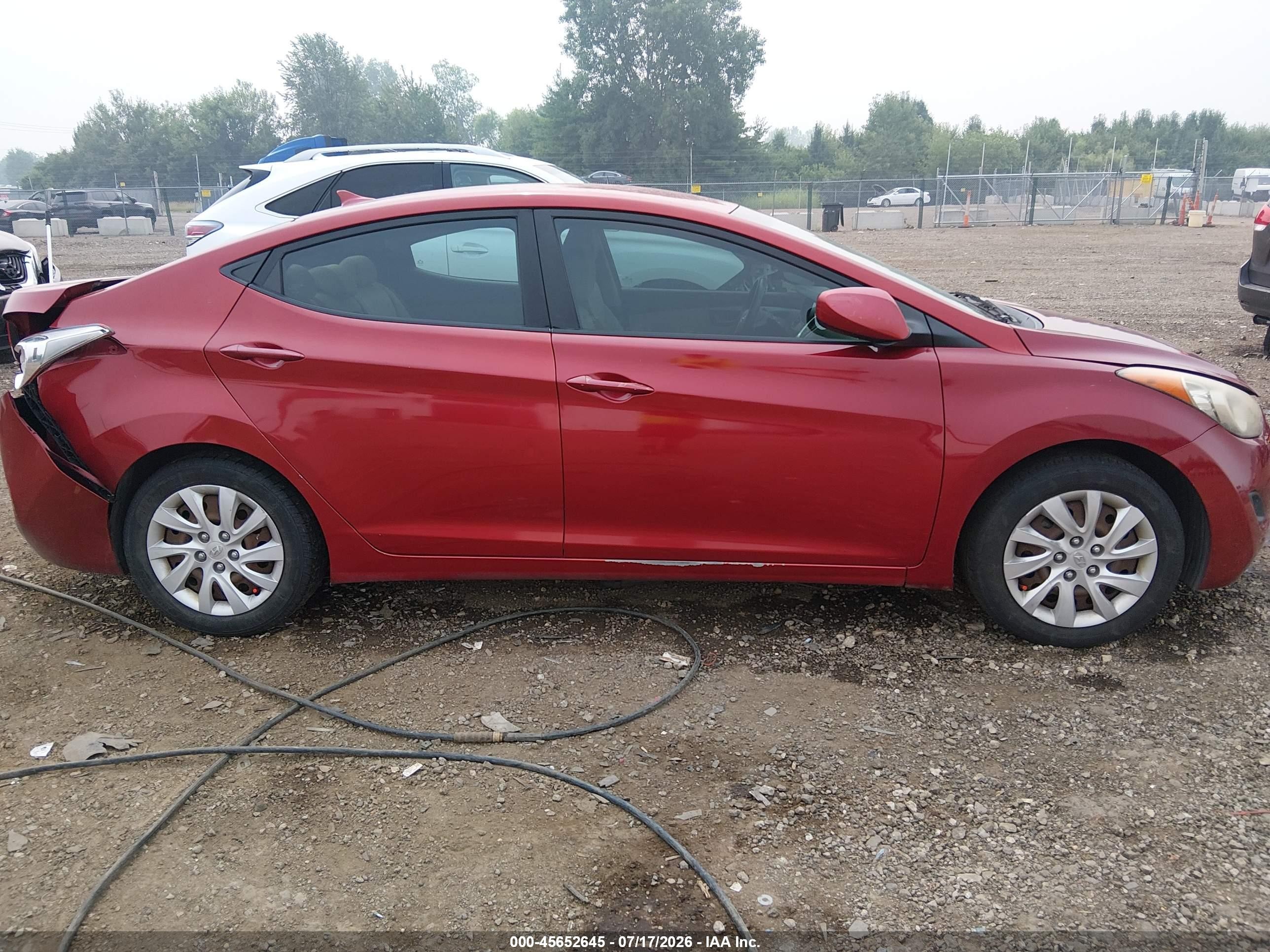 2012 Hyundai Elantra Gls (ulsan Plant) Red vin: KMHDH4AEXCU304358