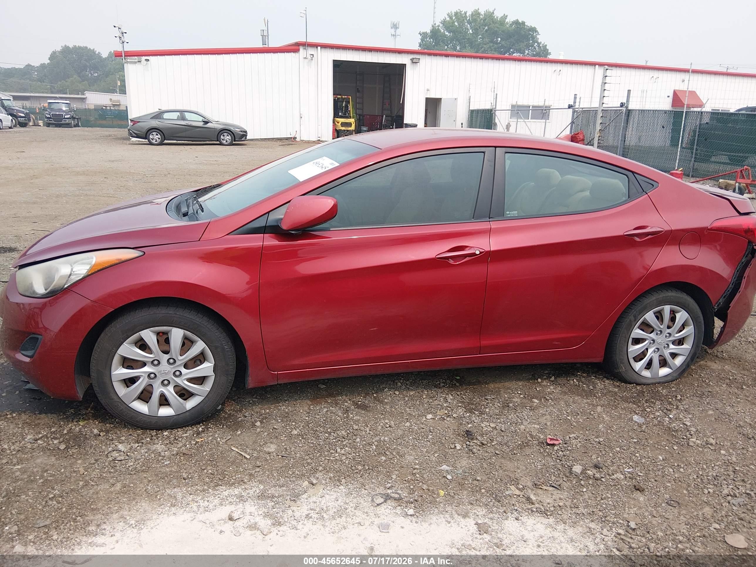 2012 Hyundai Elantra Gls (ulsan Plant) Red vin: KMHDH4AEXCU304358