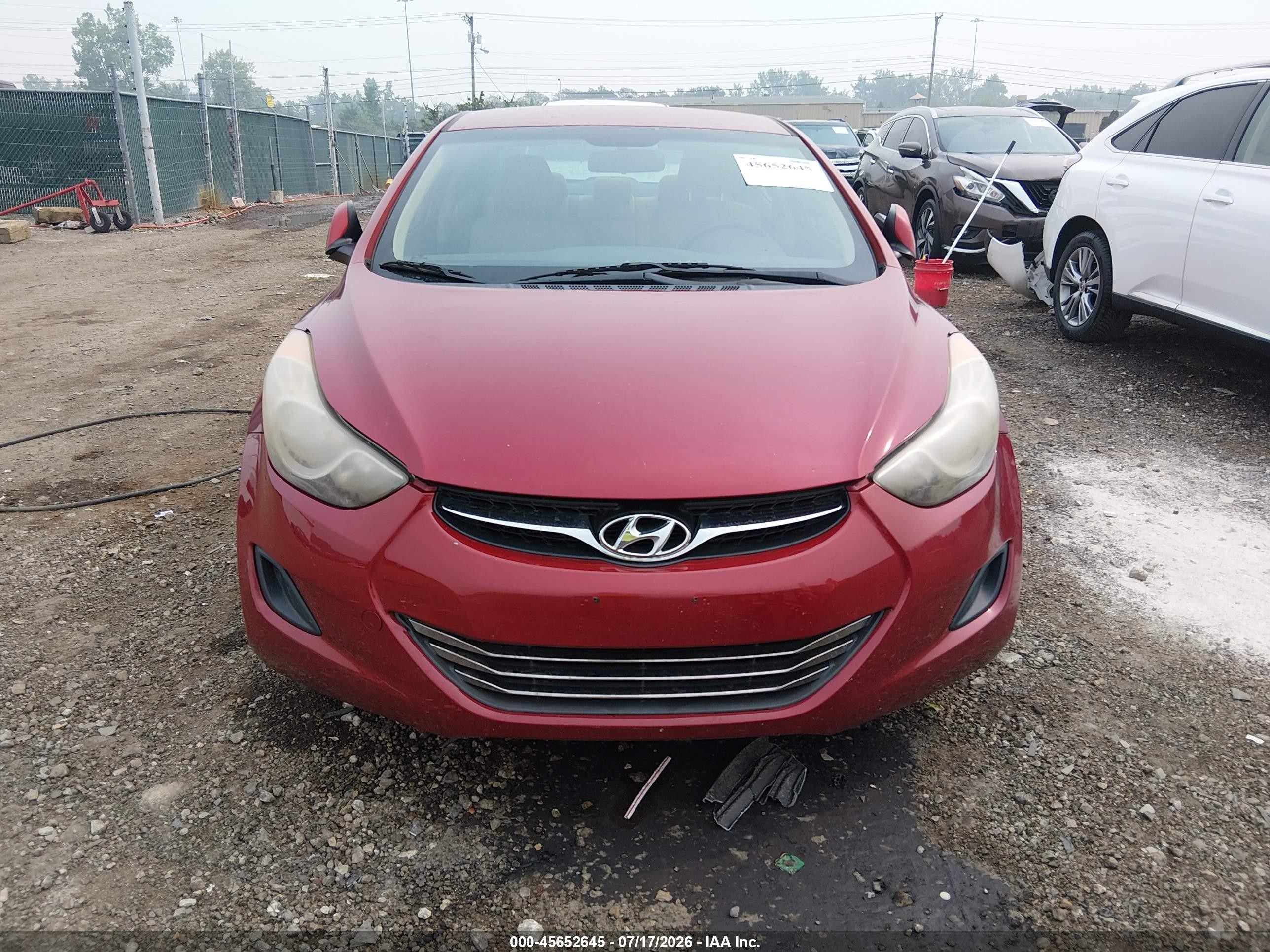 2012 Hyundai Elantra Gls (ulsan Plant) Red vin: KMHDH4AEXCU304358