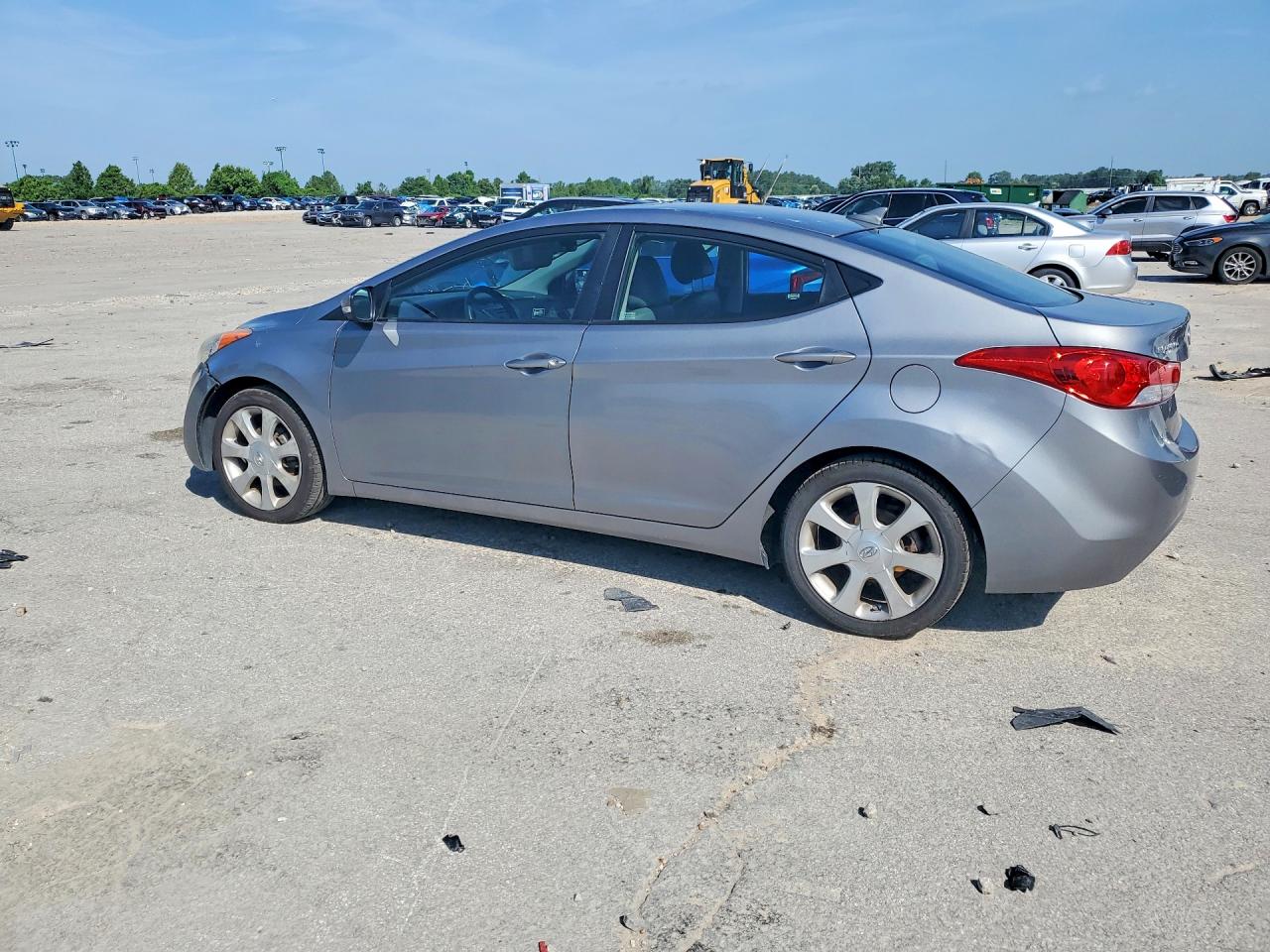 2012 Hyundai Elantra Limited Gray vin: KMHDH4AEXCU304621