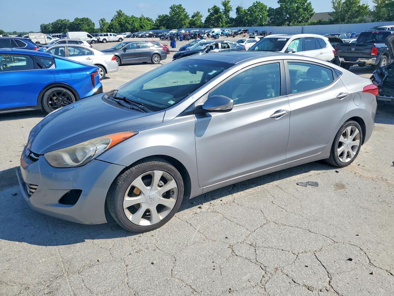 2012 Hyundai Elantra Limited Серый vin: KMHDH4AEXCU304621
