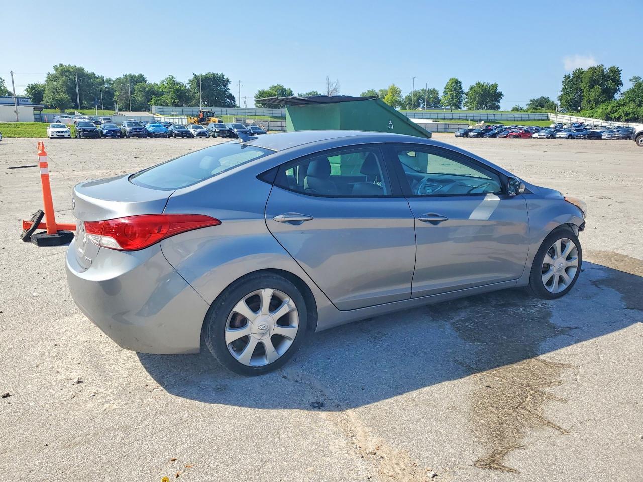 2012 Hyundai Elantra Limited Gray vin: KMHDH4AEXCU304621