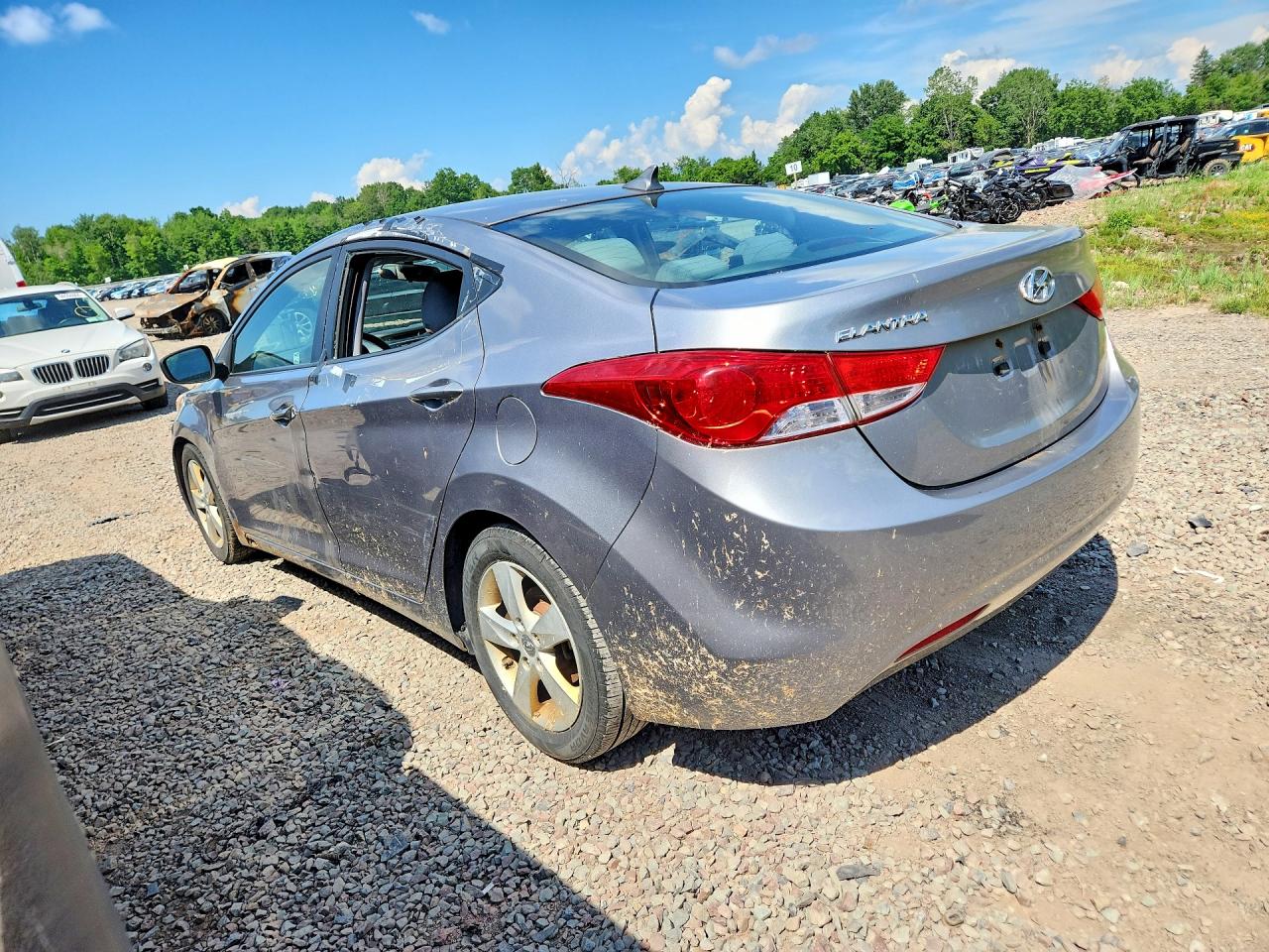 2012 Hyundai Elantra Gls Серый vin: KMHDH4AEXCU313044