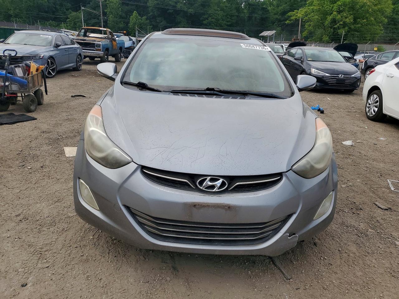 2012 Hyundai Elantra Limited Silver vin: KMHDH4AEXCU351454