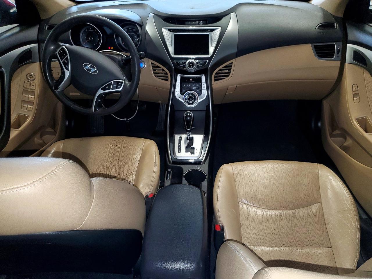 2012 Hyundai Elantra Limited Red vin: KMHDH4AEXCU357092