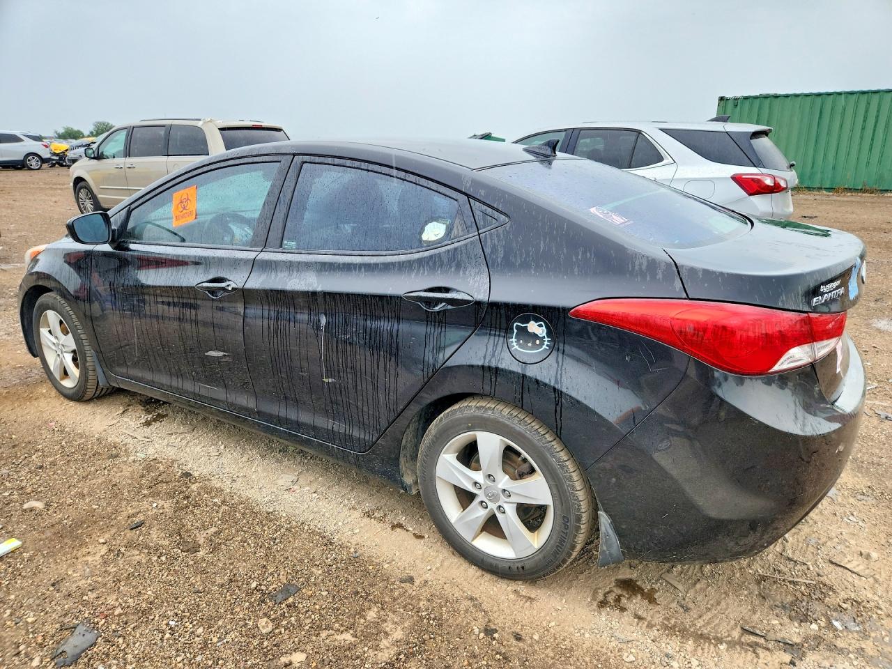 2012 Hyundai Elantra Gls Black vin: KMHDH4AEXCU363149