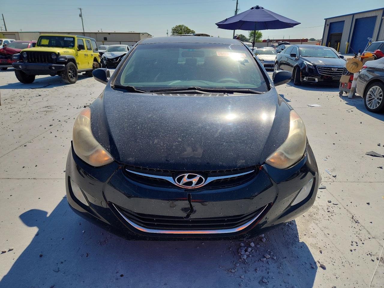 2012 Hyundai Elantra Gls Black vin: KMHDH4AEXCU365998