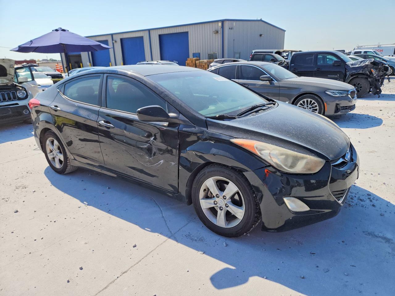 2012 Hyundai Elantra Gls Black vin: KMHDH4AEXCU365998