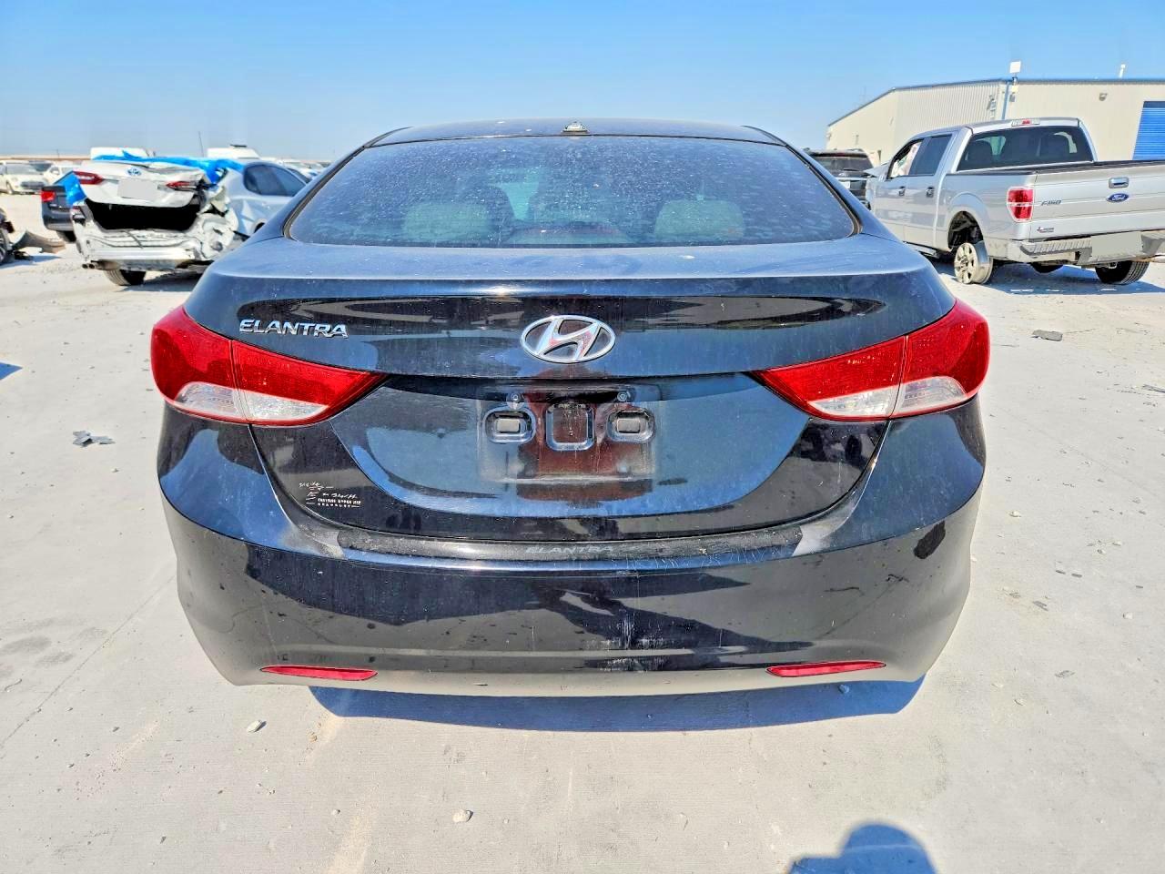 2012 Hyundai Elantra Gls Black vin: KMHDH4AEXCU365998