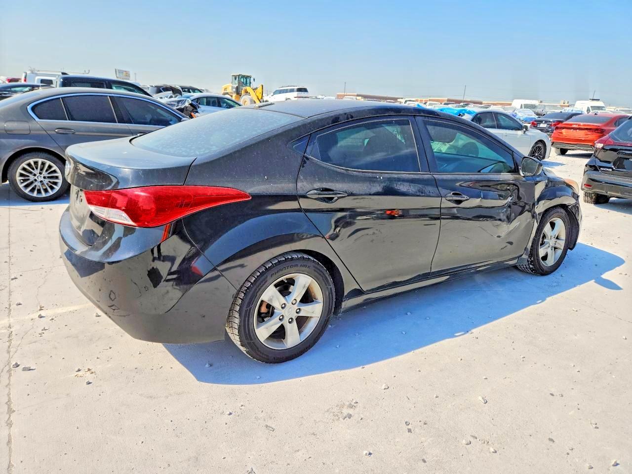 2012 Hyundai Elantra Gls Black vin: KMHDH4AEXCU365998
