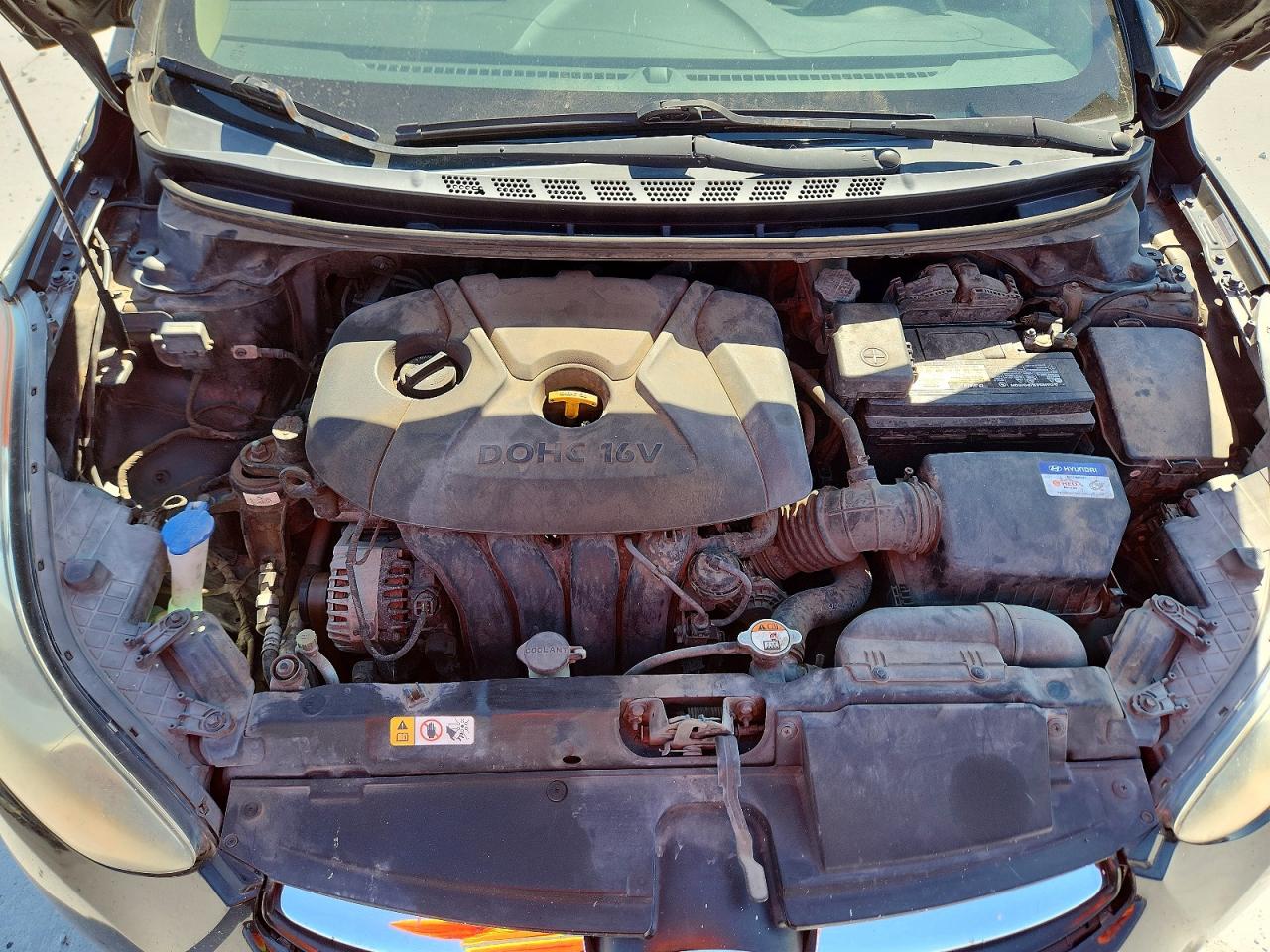 2012 Hyundai Elantra Gls Black vin: KMHDH4AEXCU365998