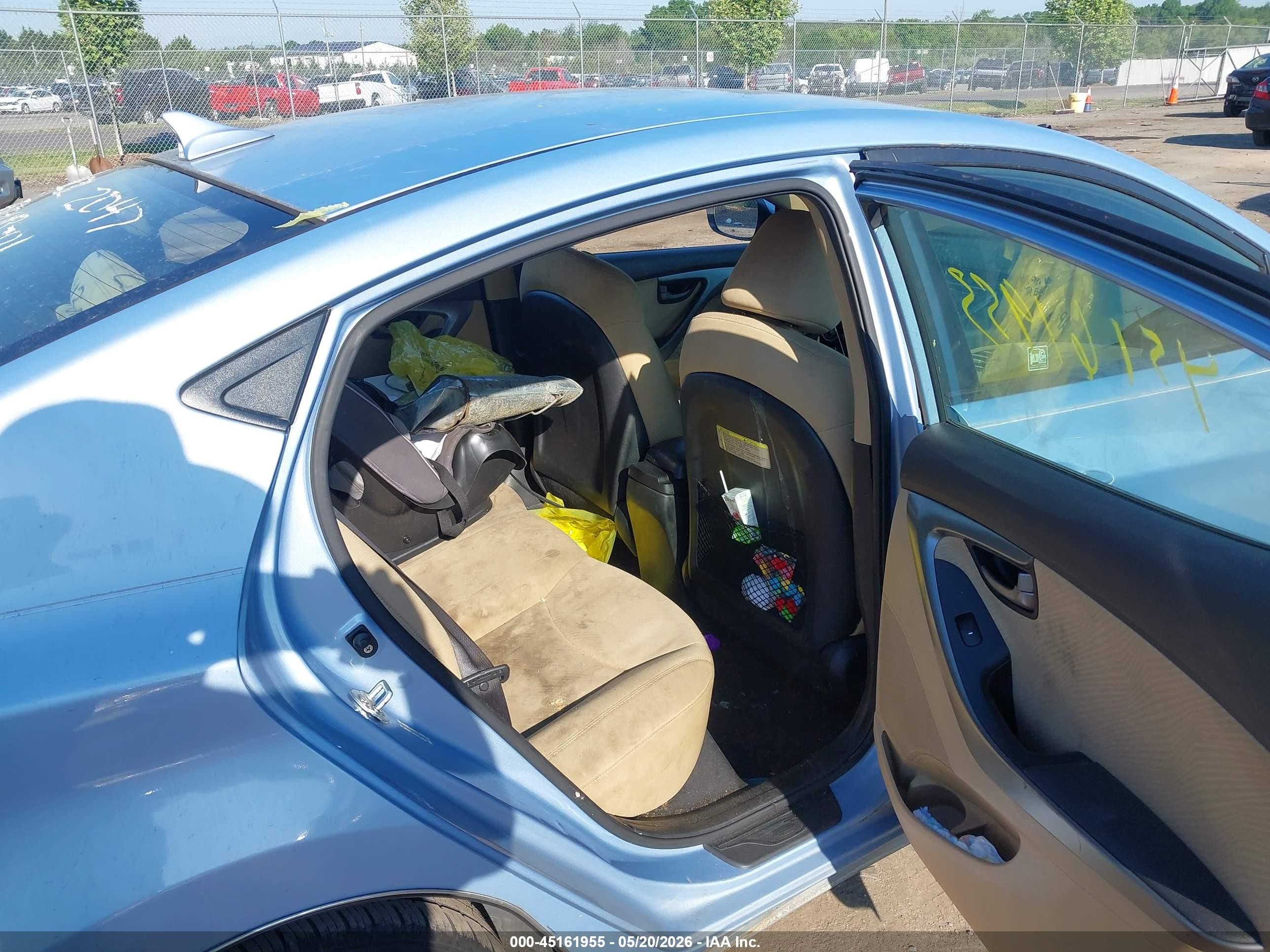 2012 Hyundai Elantra Gls (ulsan Plant) Light Blue vin: KMHDH4AEXCU376242