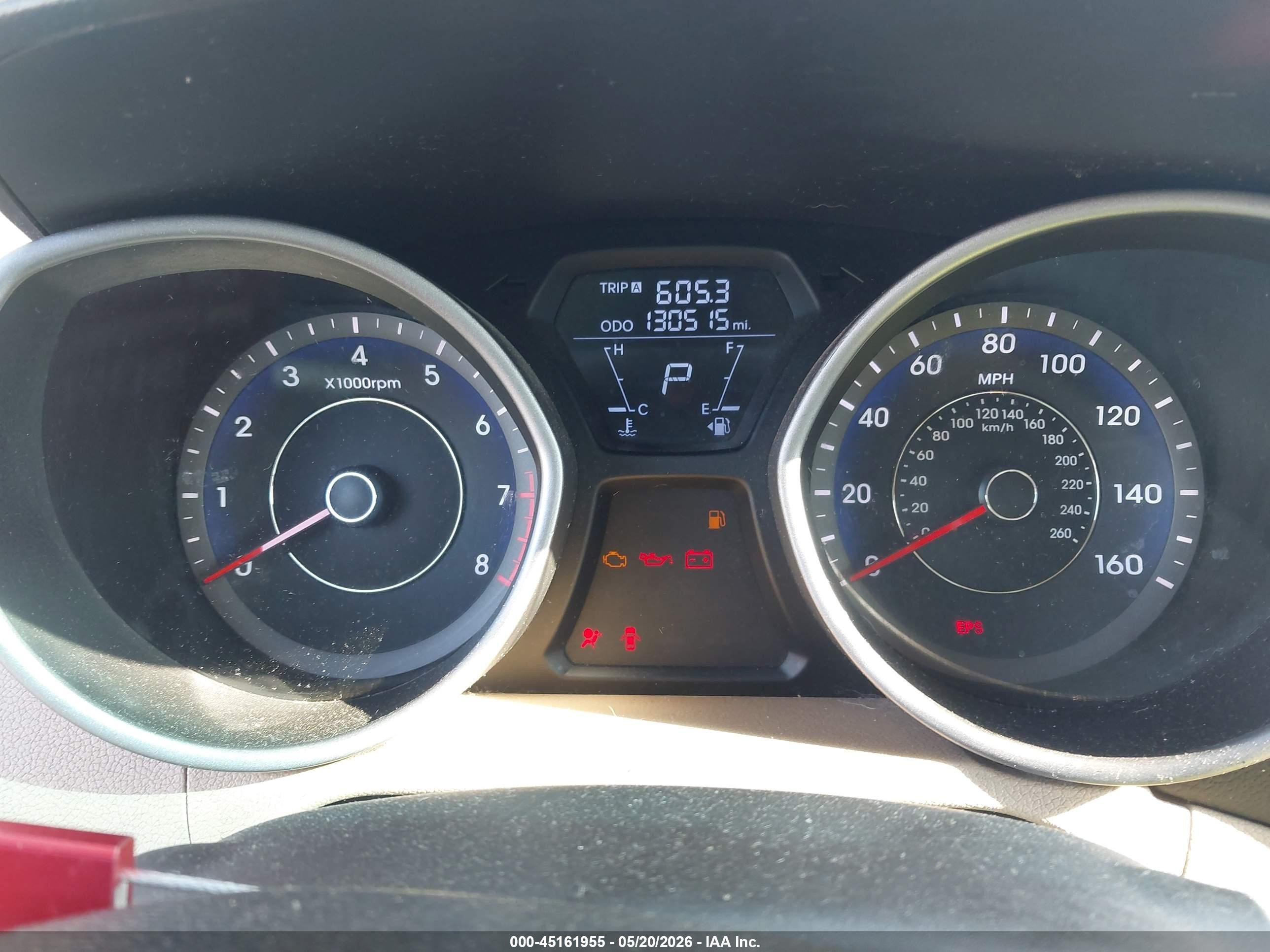 2012 Hyundai Elantra Gls (ulsan Plant) Light Blue vin: KMHDH4AEXCU376242