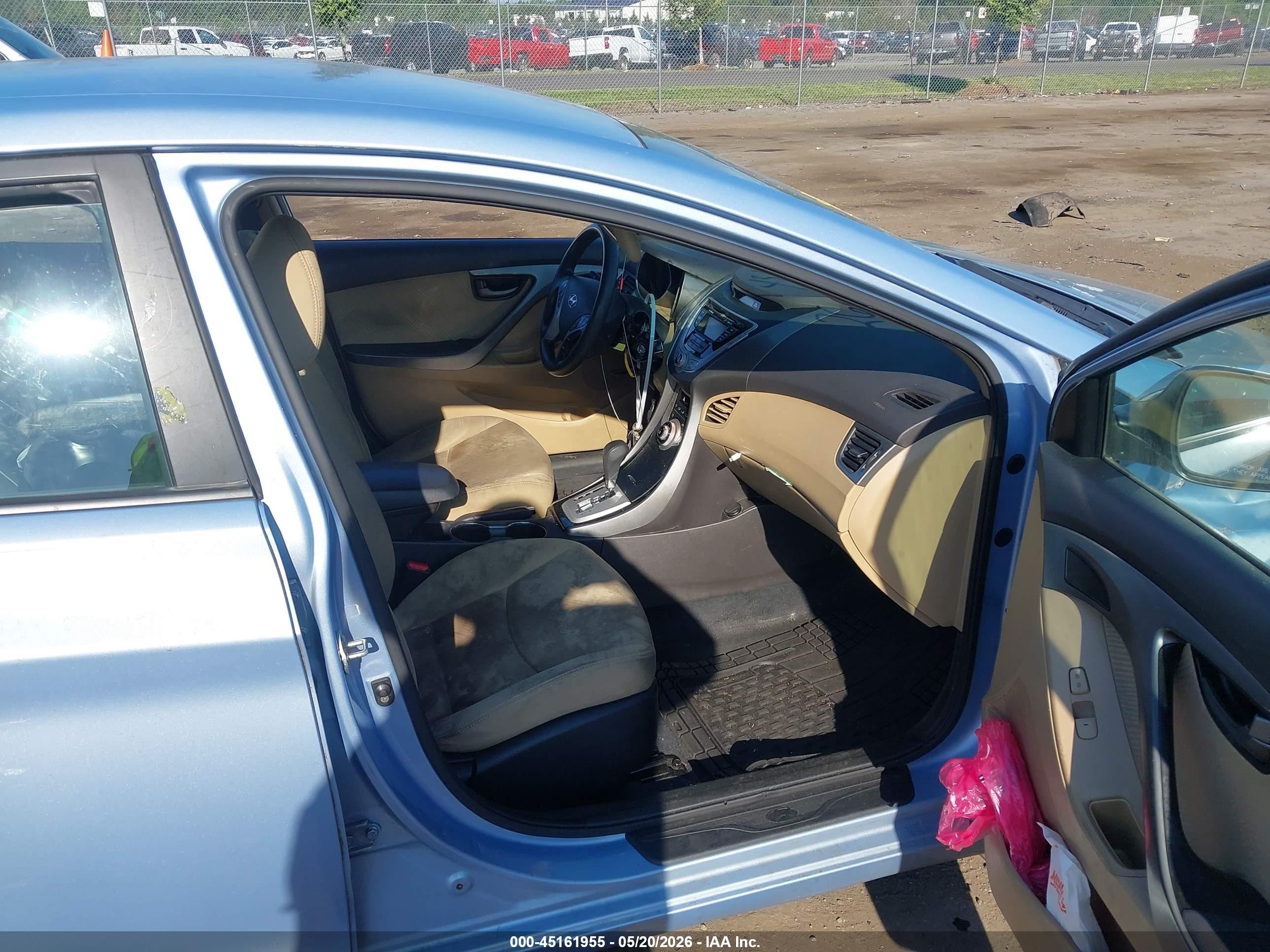 2012 Hyundai Elantra Gls (ulsan Plant) Light Blue vin: KMHDH4AEXCU376242