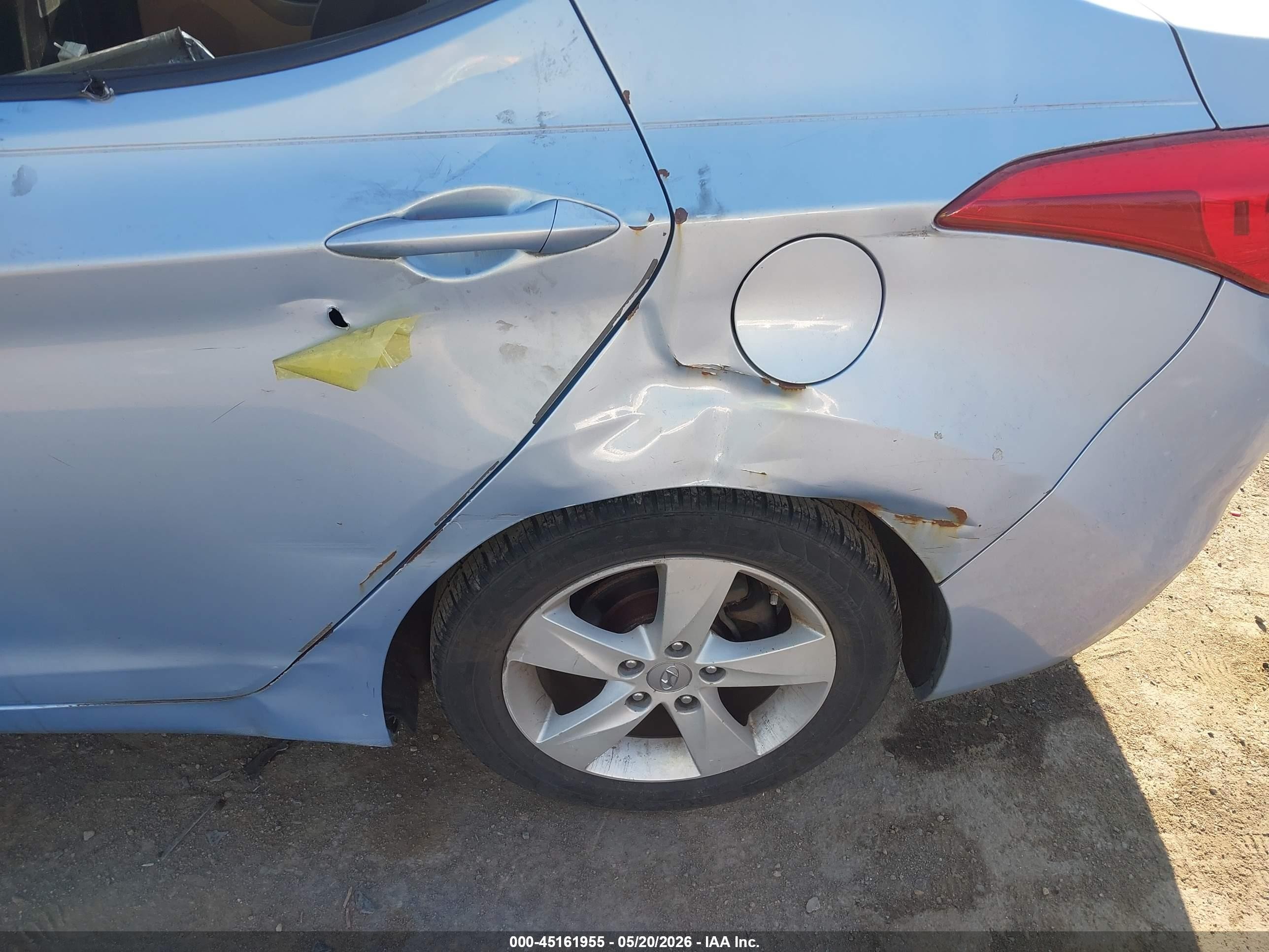 2012 Hyundai Elantra Gls (ulsan Plant) Light Blue vin: KMHDH4AEXCU376242