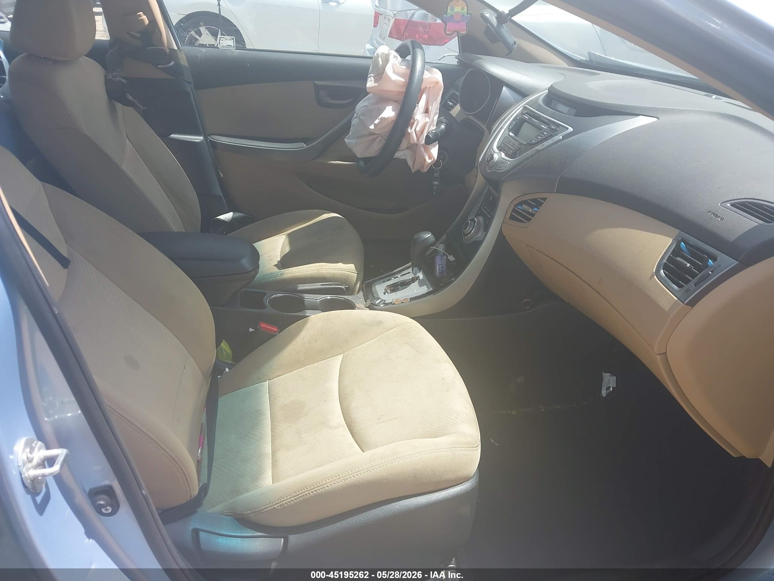 2012 Hyundai Elantra Gls (ulsan Plant) Light Blue vin: KMHDH4AEXCU407294