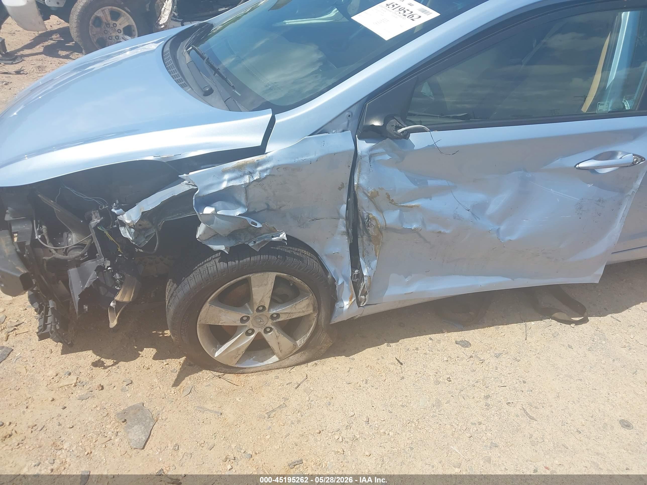 2012 Hyundai Elantra Gls (ulsan Plant) Light Blue vin: KMHDH4AEXCU407294