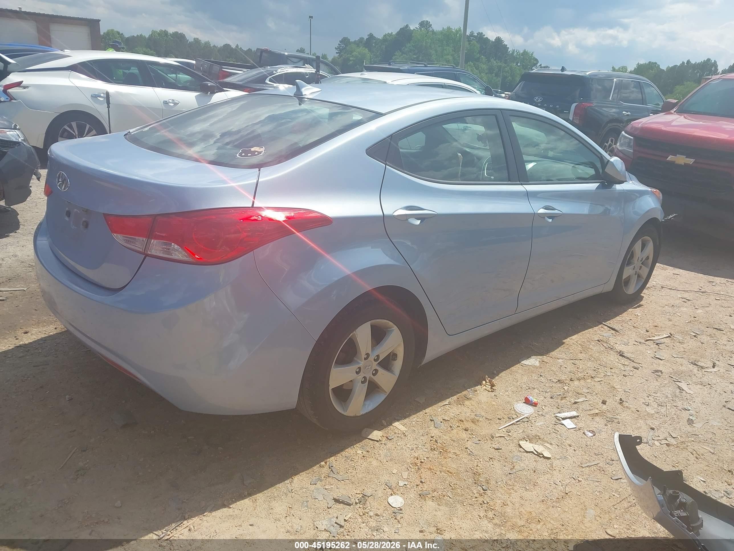 2012 Hyundai Elantra Gls (ulsan Plant) Light Blue vin: KMHDH4AEXCU407294