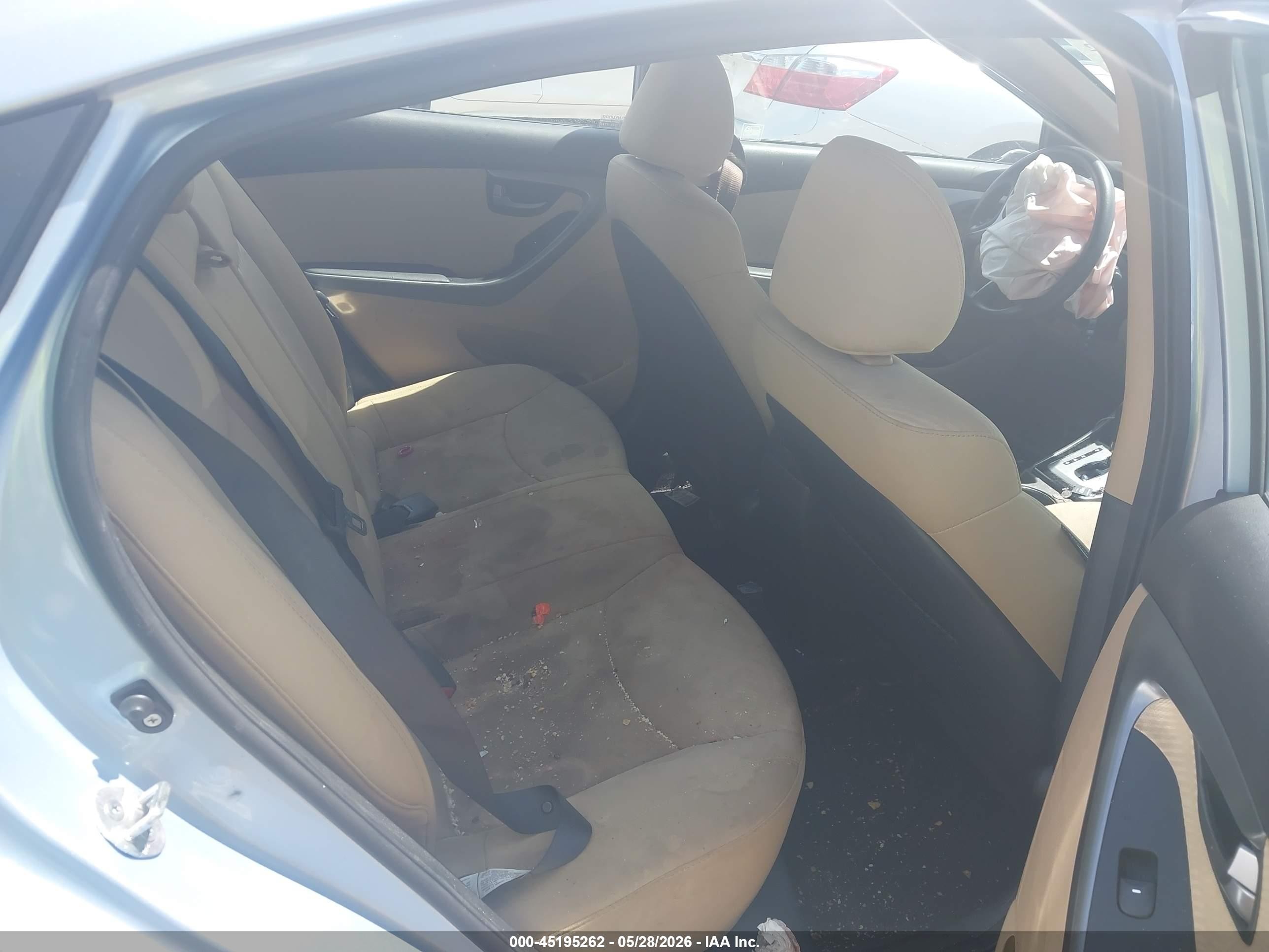 2012 Hyundai Elantra Gls (ulsan Plant) Light Blue vin: KMHDH4AEXCU407294