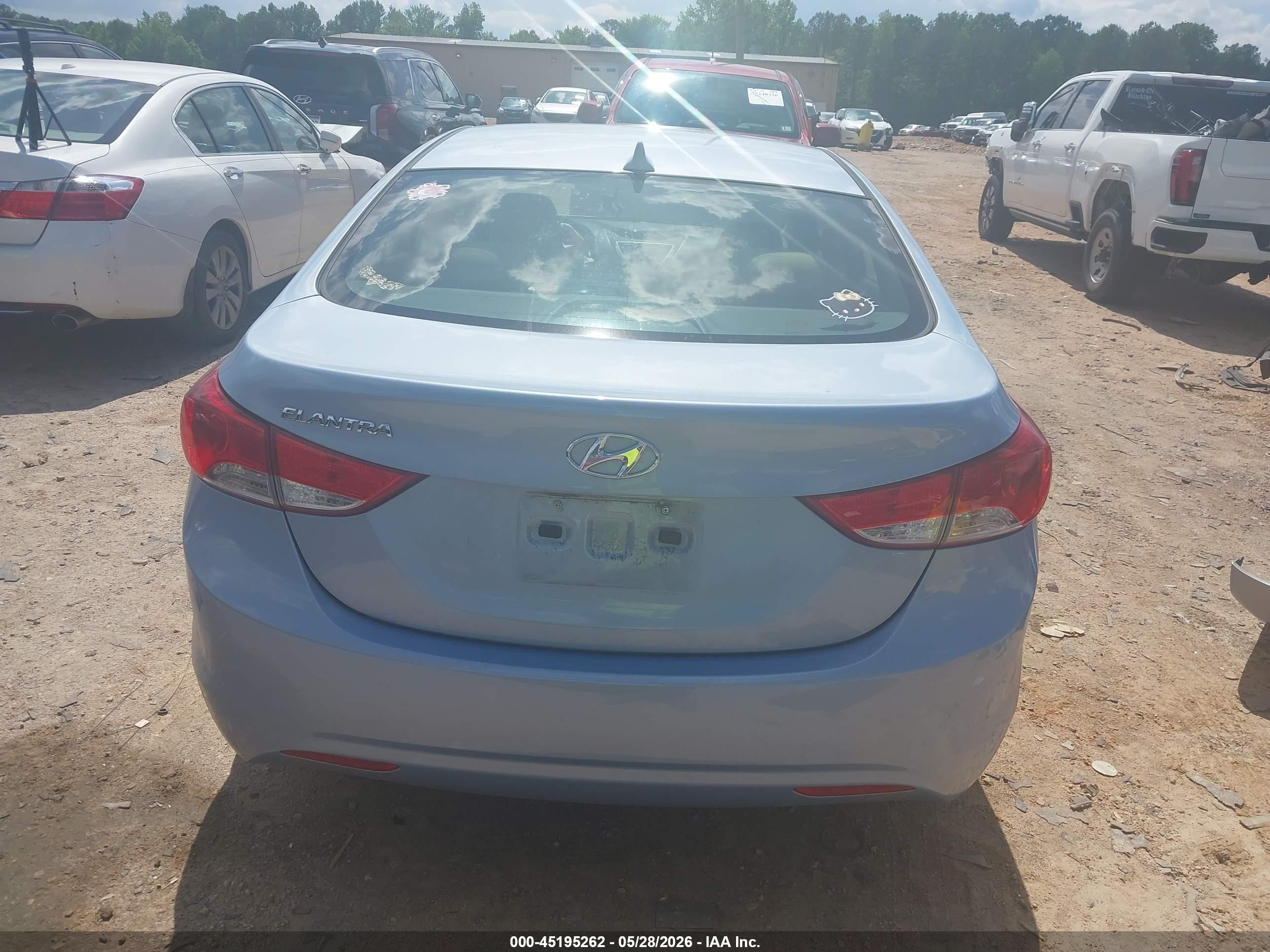 2012 Hyundai Elantra Gls (ulsan Plant) Light Blue vin: KMHDH4AEXCU407294