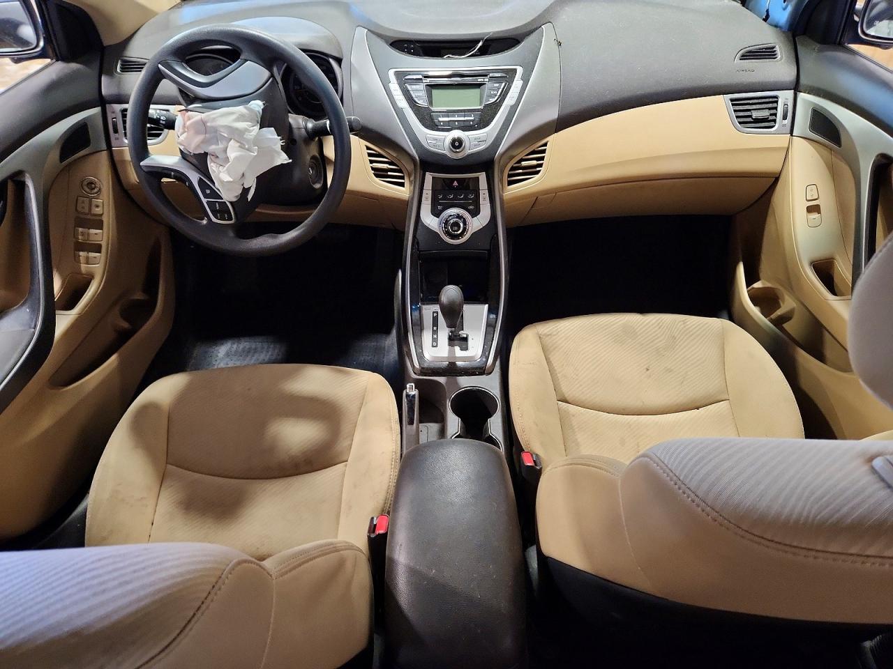 2012 Hyundai Elantra Gls Blue vin: KMHDH4AEXCU431630