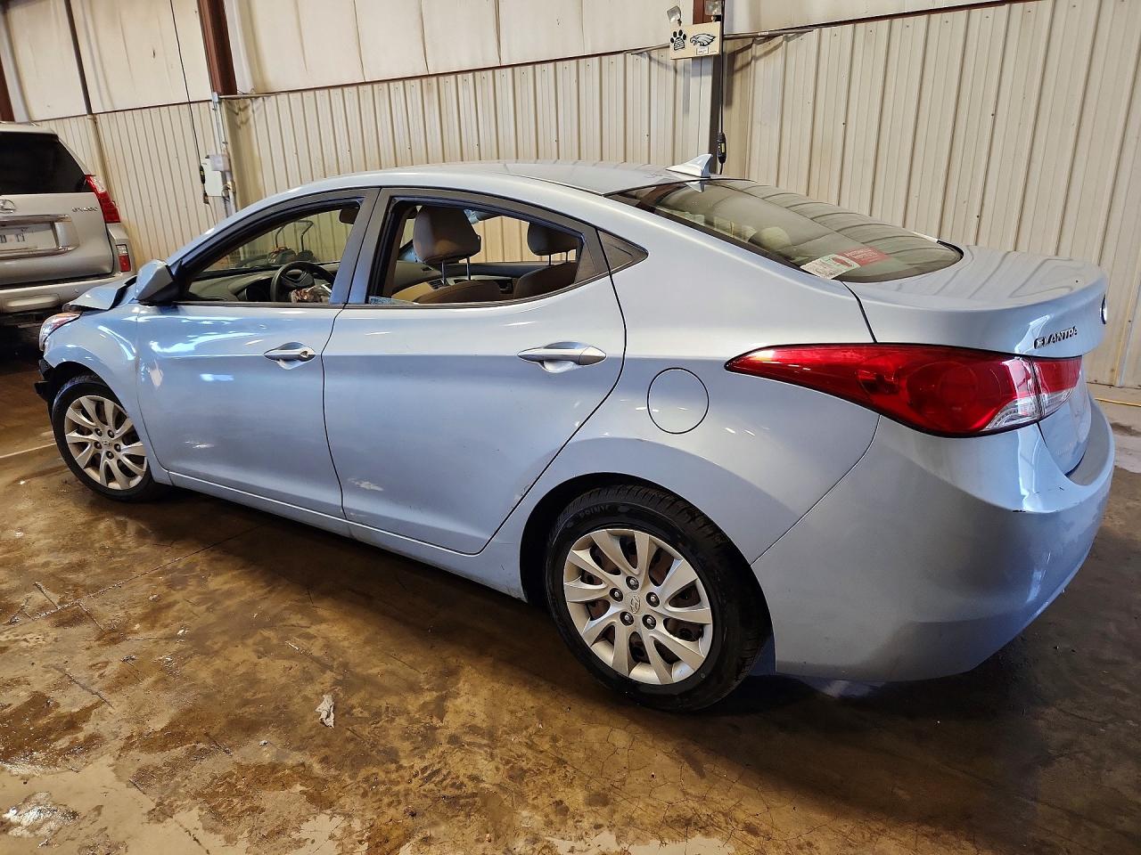 2012 Hyundai Elantra Gls Blue vin: KMHDH4AEXCU431630