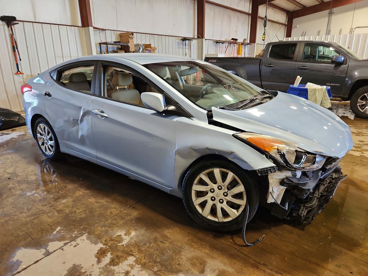 2012 Hyundai Elantra Gls Blue vin: KMHDH4AEXCU431630