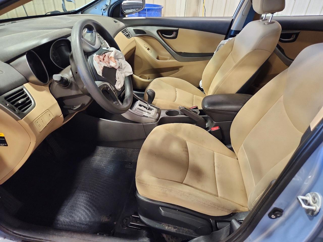2012 Hyundai Elantra Gls Blue vin: KMHDH4AEXCU431630