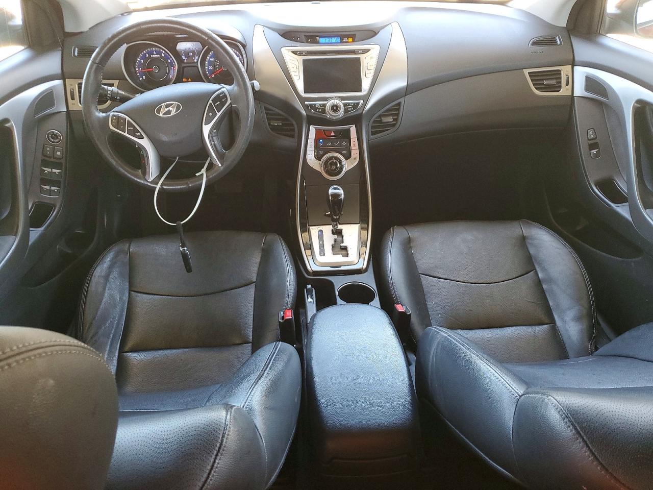 2012 Hyundai Elantra Limited Burgundy vin: KMHDH4AEXCU441123