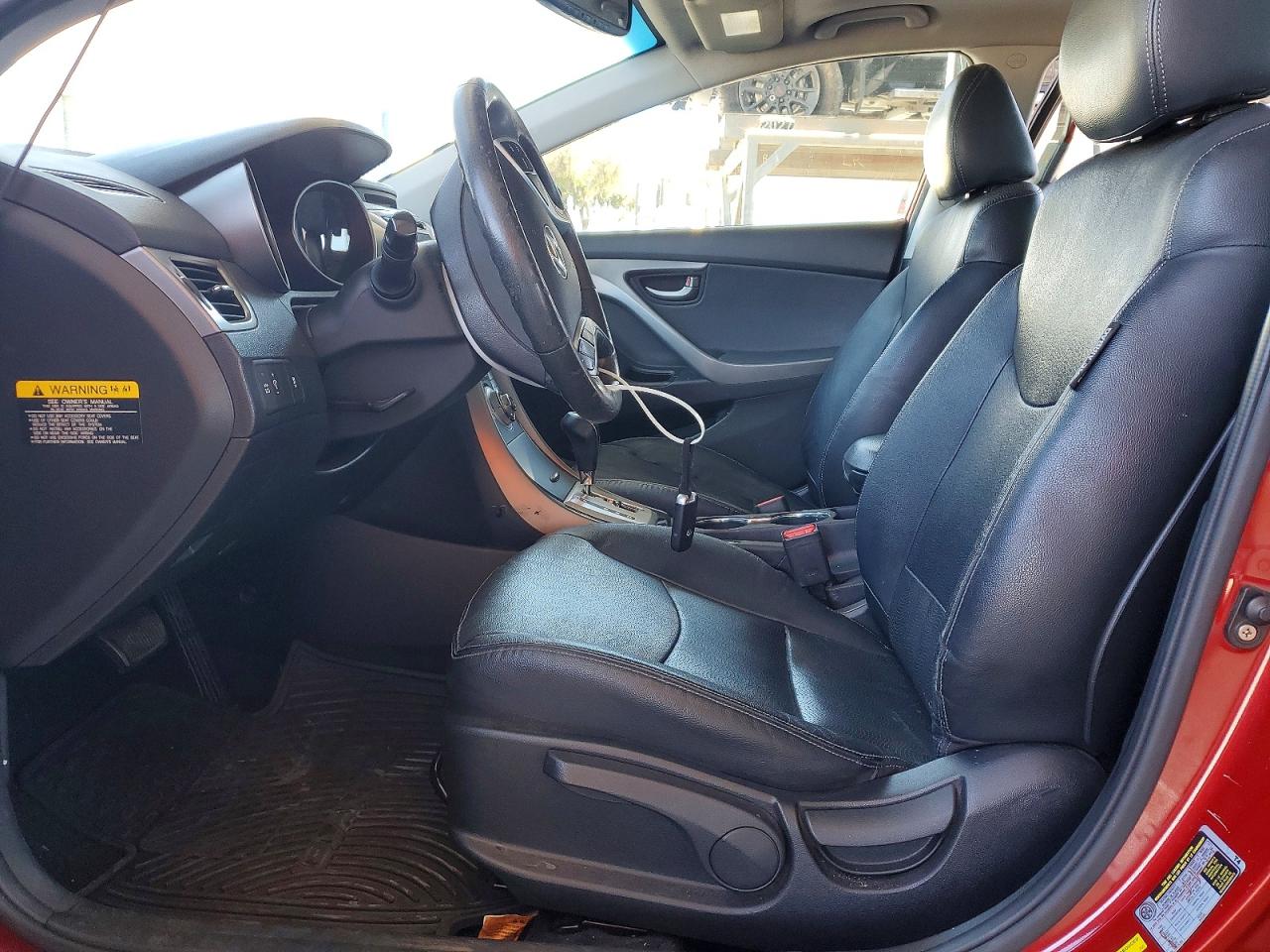 2012 Hyundai Elantra Limited Burgundy vin: KMHDH4AEXCU441123