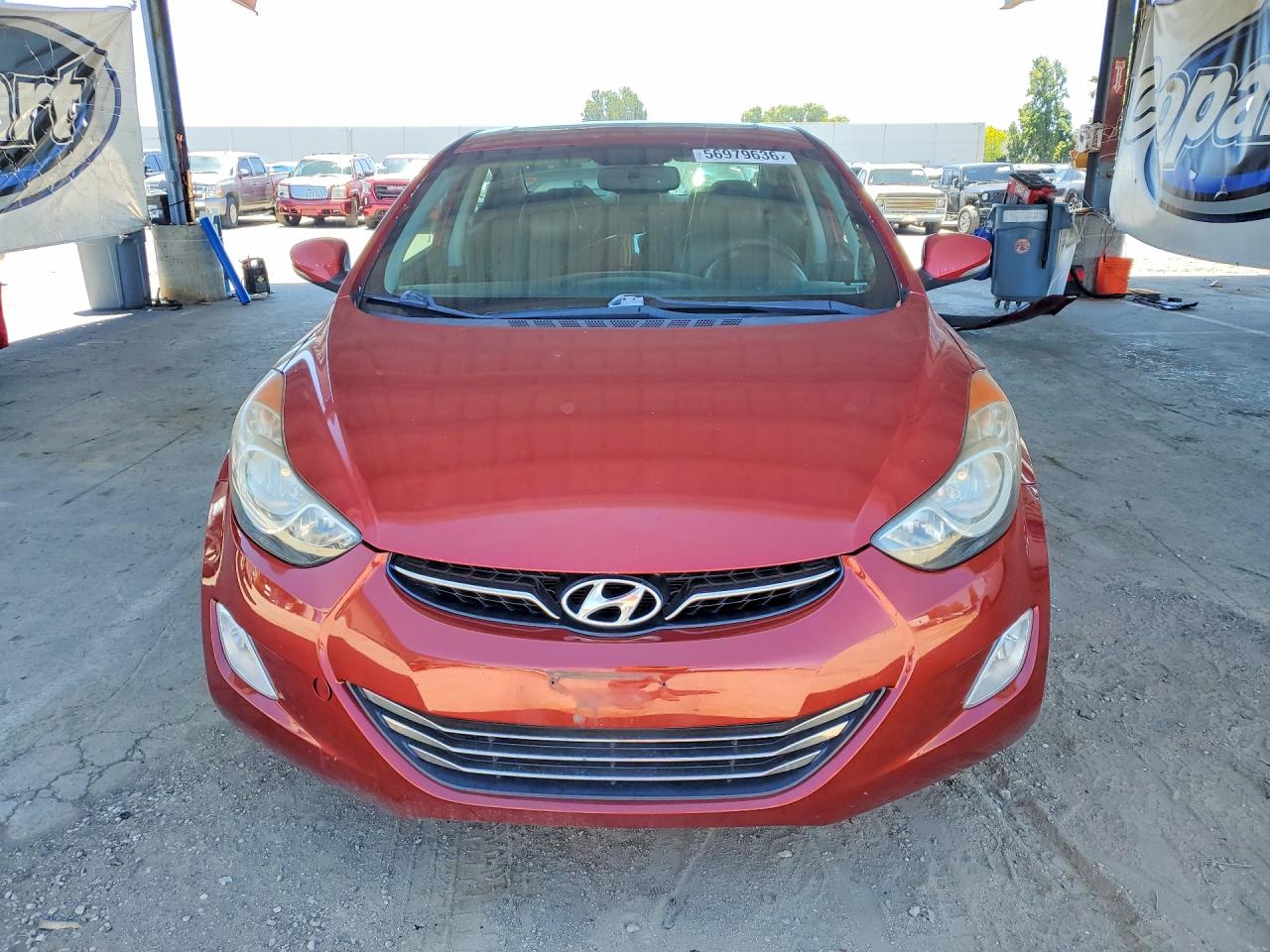 2012 Hyundai Elantra Limited Burgundy vin: KMHDH4AEXCU441123