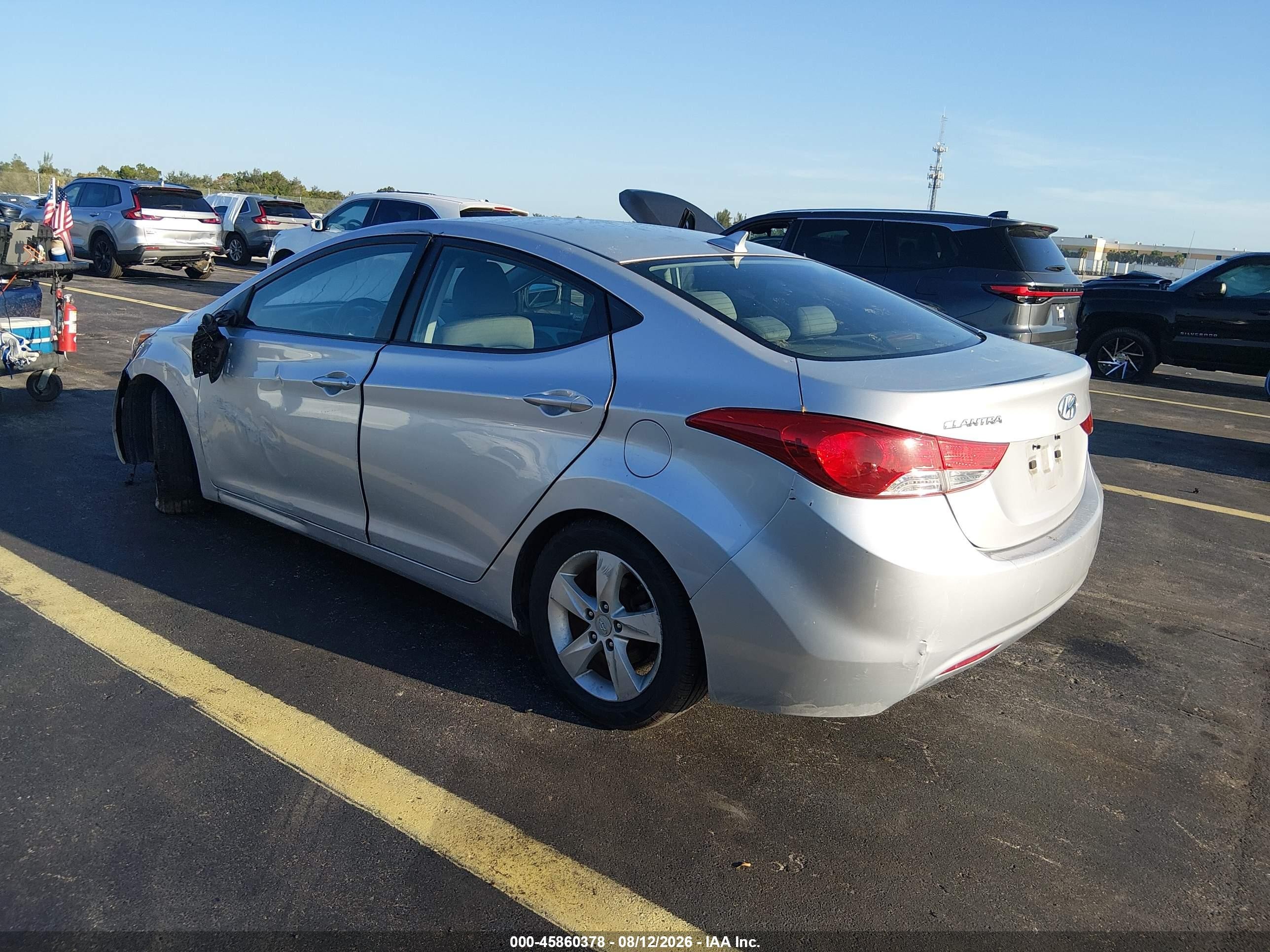 2012 Hyundai Elantra Gls (ulsan Plant) Gray vin: KMHDH4AEXCU453904