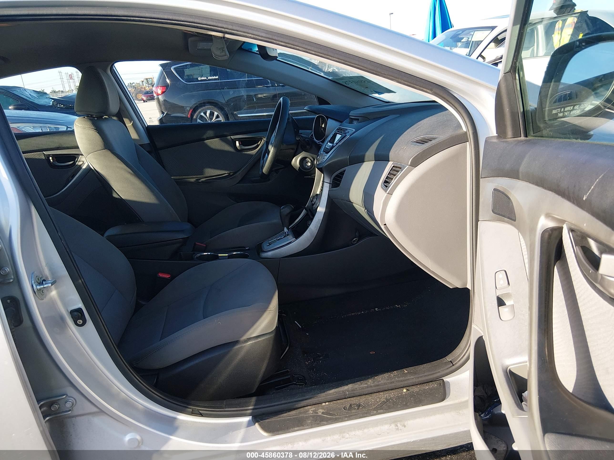 2012 Hyundai Elantra Gls (ulsan Plant) Gray vin: KMHDH4AEXCU453904