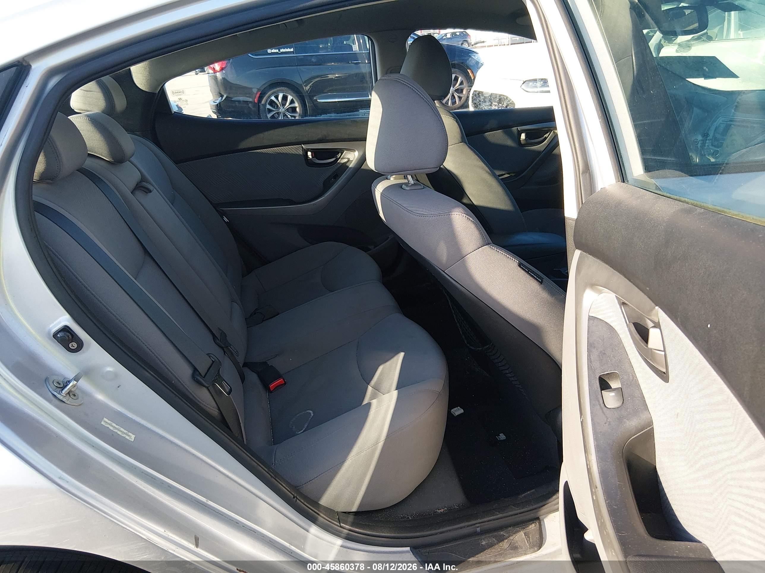 2012 Hyundai Elantra Gls (ulsan Plant) Gray vin: KMHDH4AEXCU453904