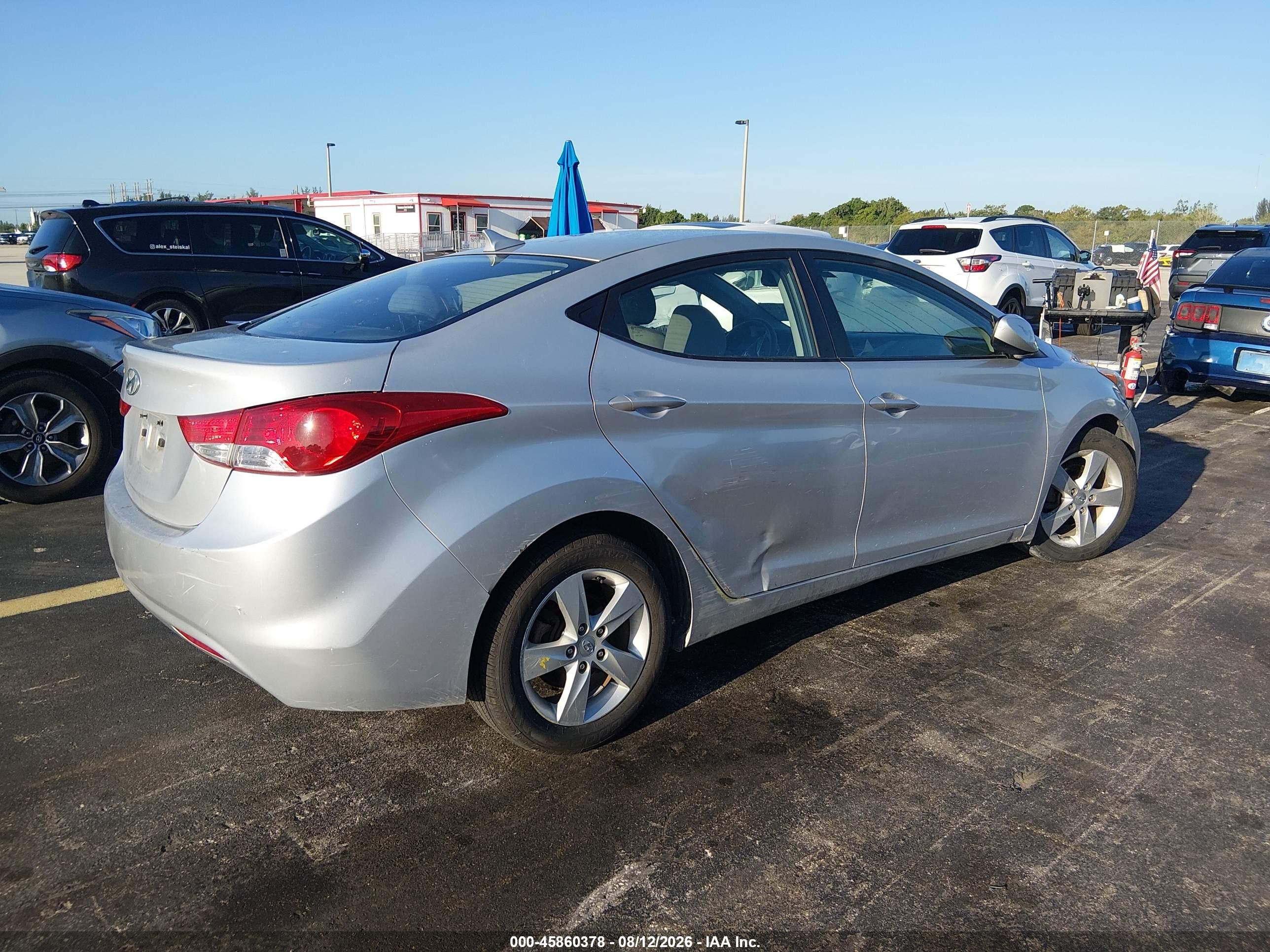 2012 Hyundai Elantra Gls (ulsan Plant) Gray vin: KMHDH4AEXCU453904