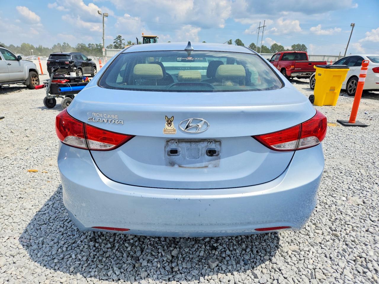 2012 Hyundai Elantra Gls Turquoise vin: KMHDH4AEXCU466281
