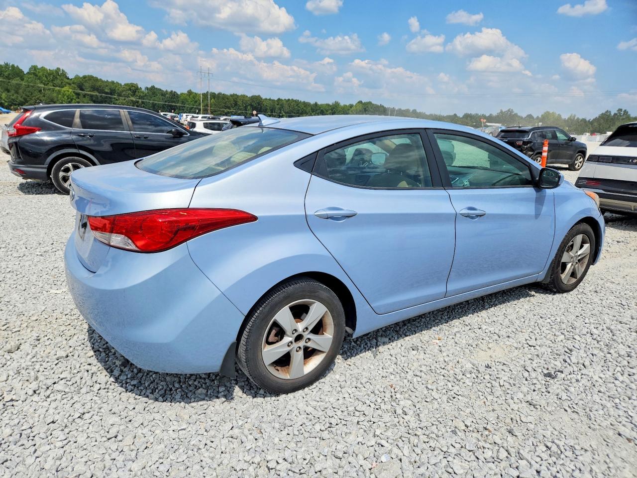 2012 Hyundai Elantra Gls Turquoise vin: KMHDH4AEXCU466281