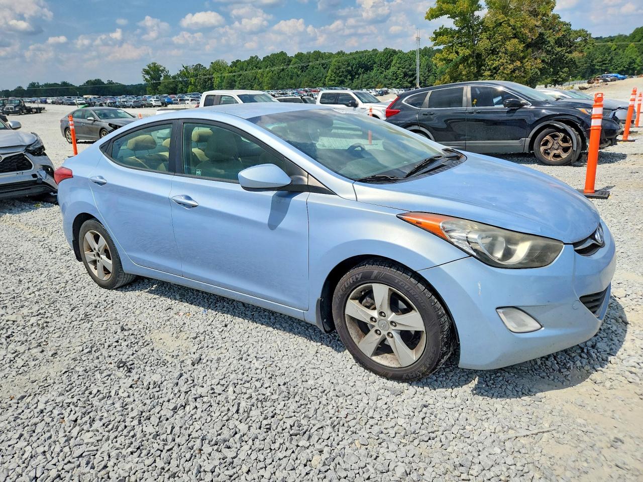 2012 Hyundai Elantra Gls Turquoise vin: KMHDH4AEXCU466281
