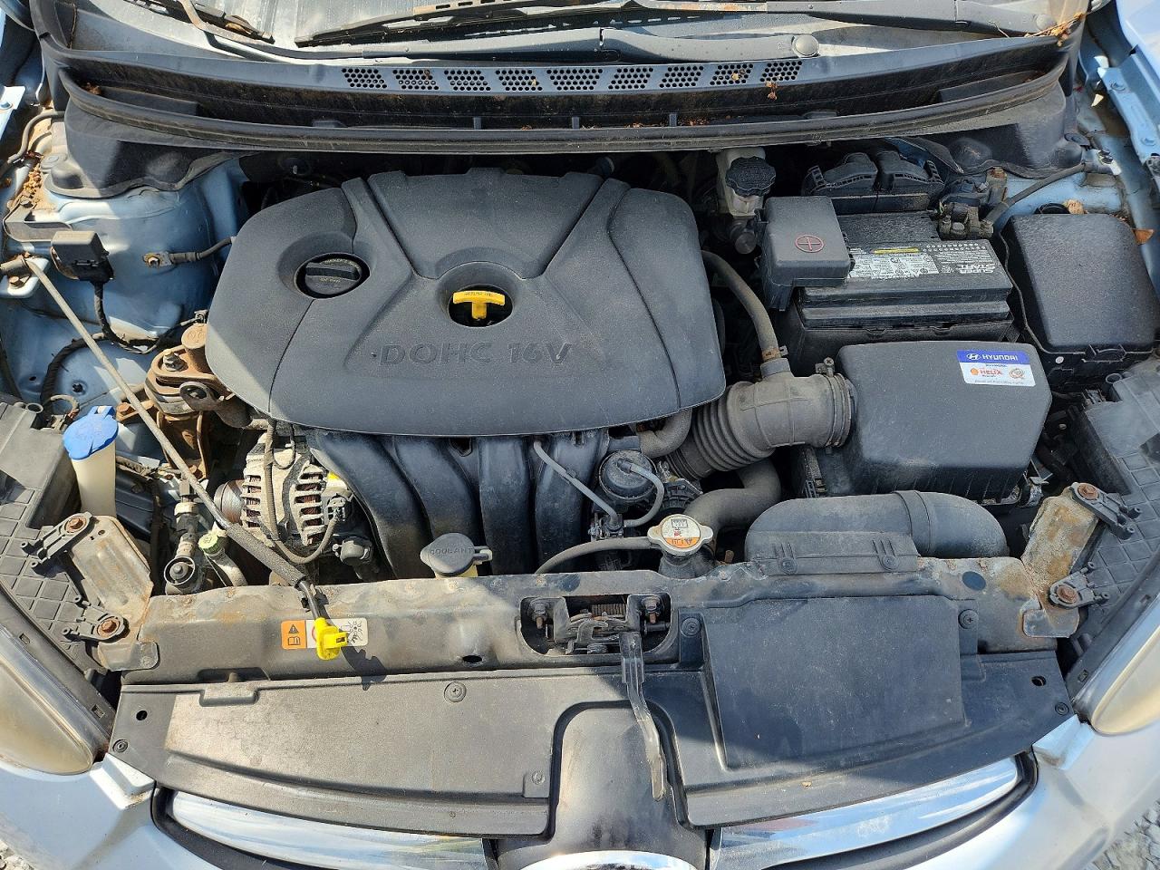 2012 Hyundai Elantra Gls Turquoise vin: KMHDH4AEXCU466281