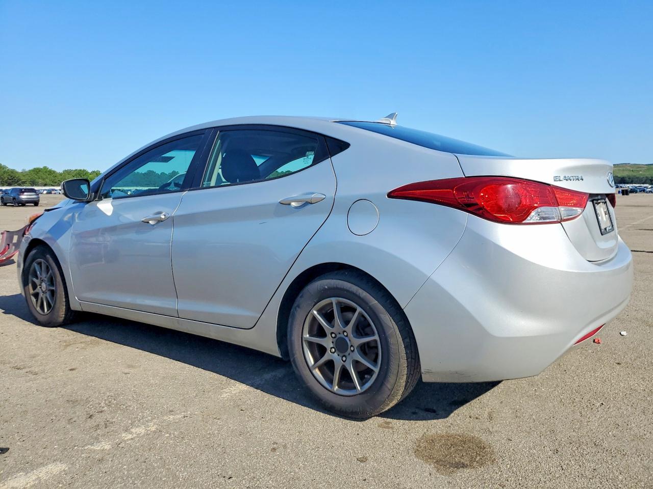 2012 Hyundai Elantra Limited Silver vin: KMHDH4AEXCU479595